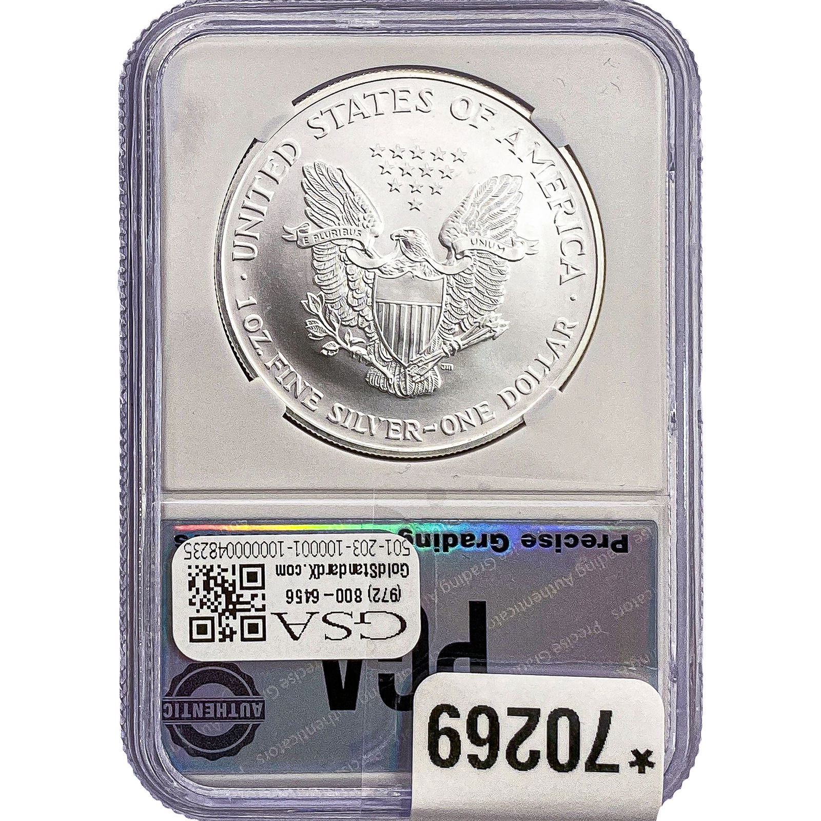 2002 Silver Eagle PGA MS70 - 2