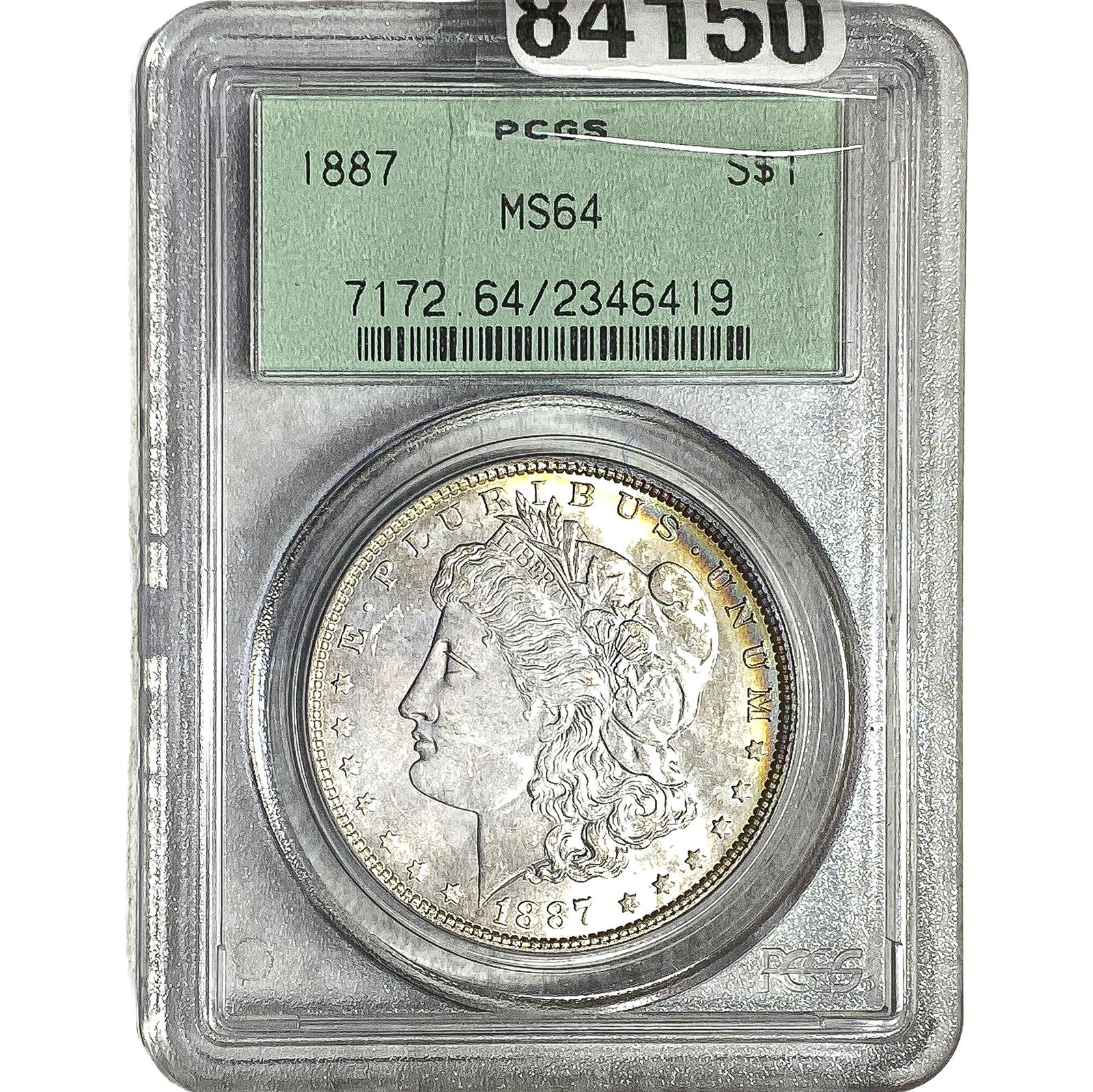 1887 Morgan Silver Dollar PCGS MS64: 1887 Morgan Silver Dollar PCGS MS64
