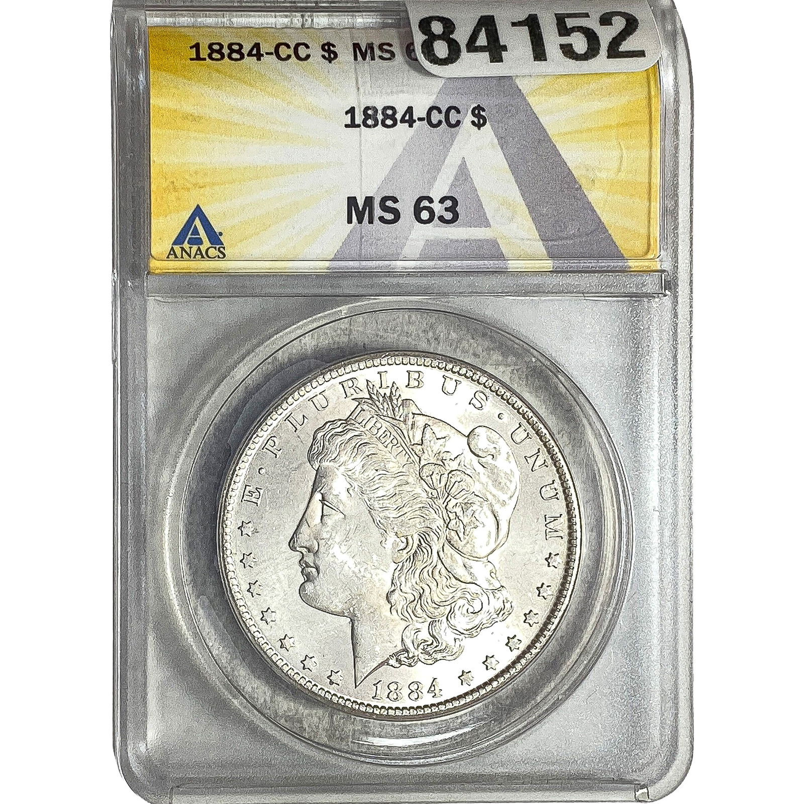 1884-CC Morgan Silver Dollar ANACS MS63 (1 of 2)