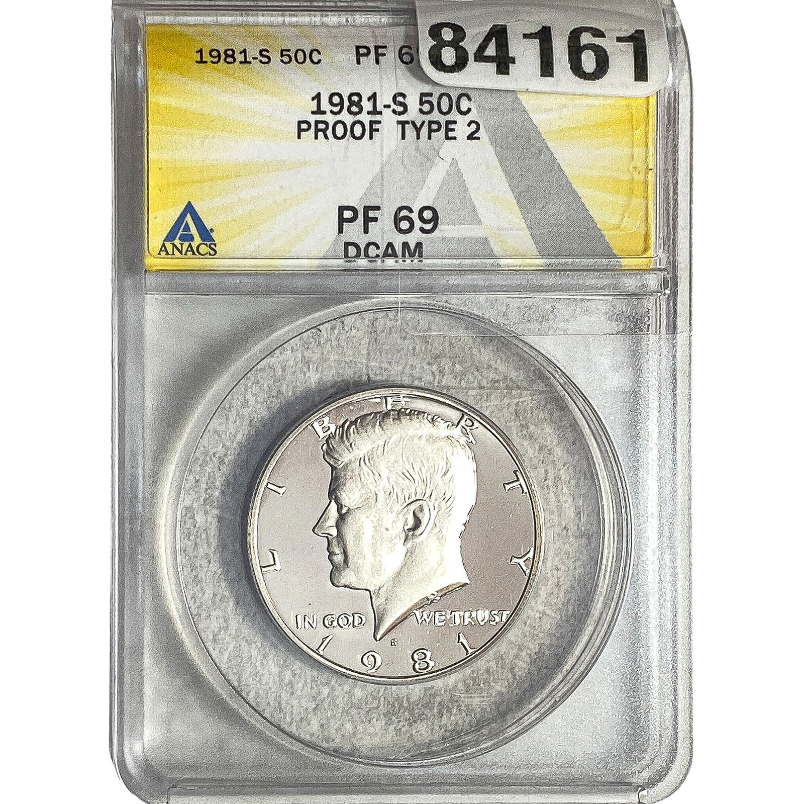 1981-S Kennedy Half Dollar ANACS PF69 DCAM Type 2 (1 of 2)