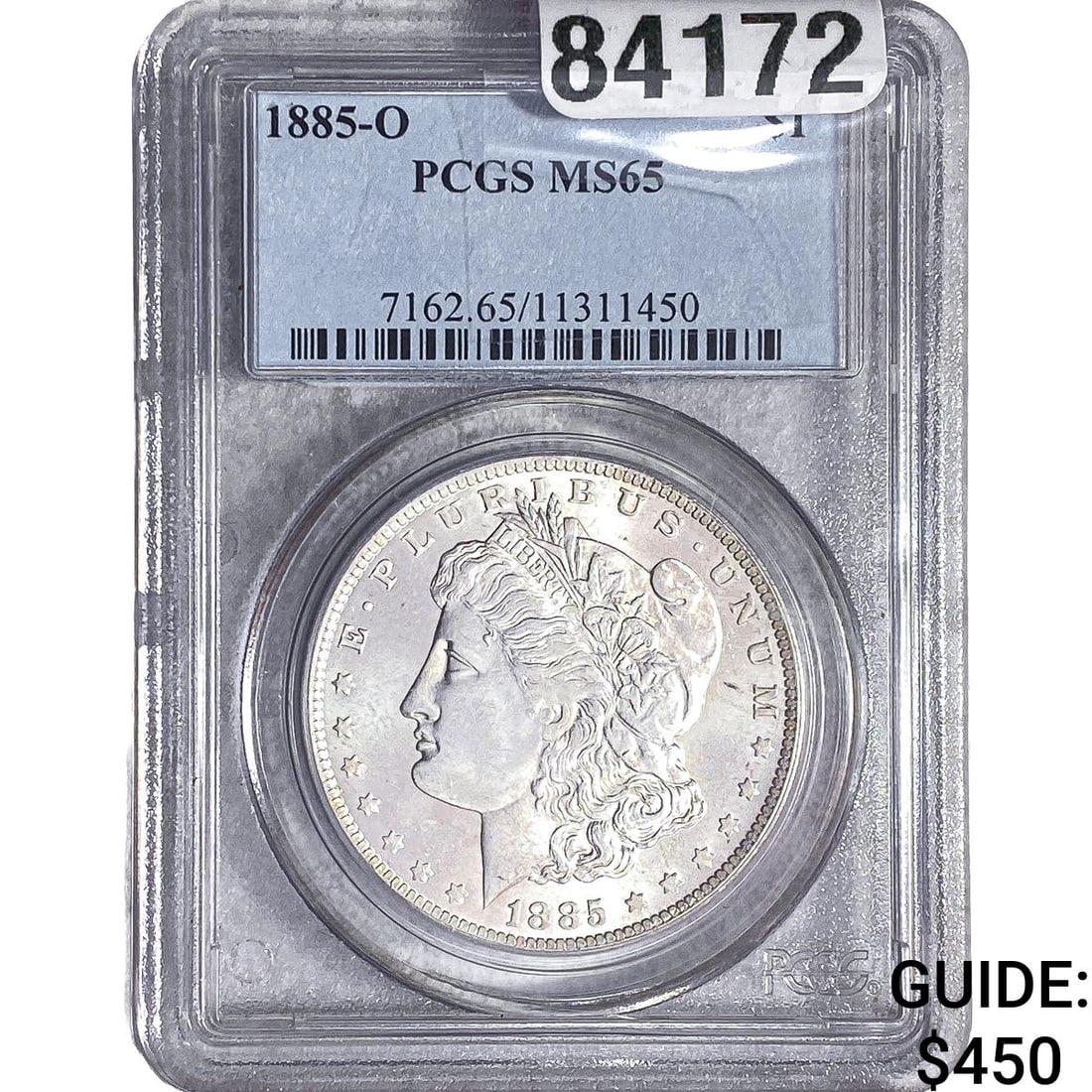 1885-O Morgan Silver Dollar PCGS MS65: 1885-O Morgan Silver Dollar PCGS MS65