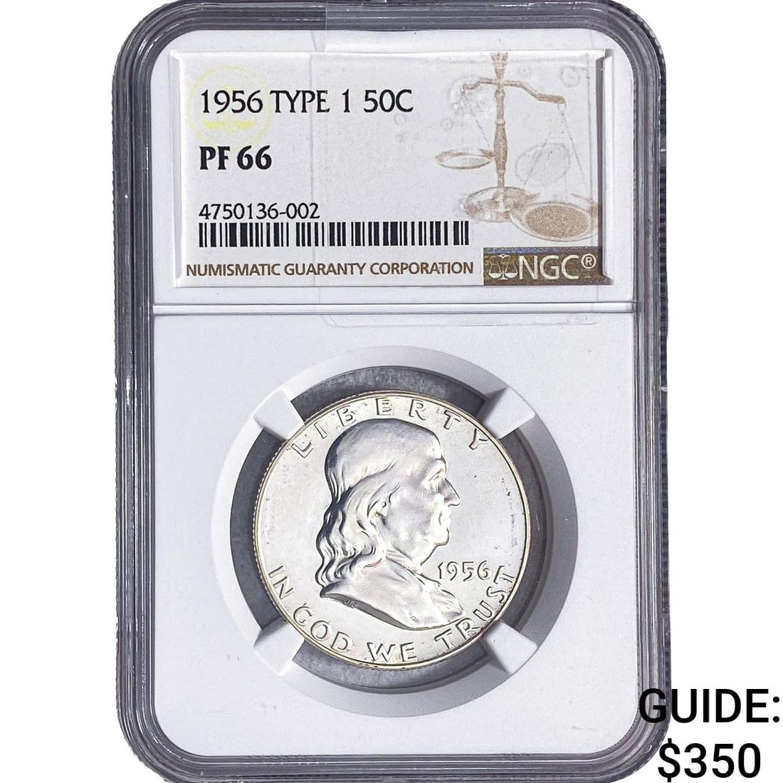 1956 Franklin Half Dollar NGC PF66 Type 1 (1 of 2)