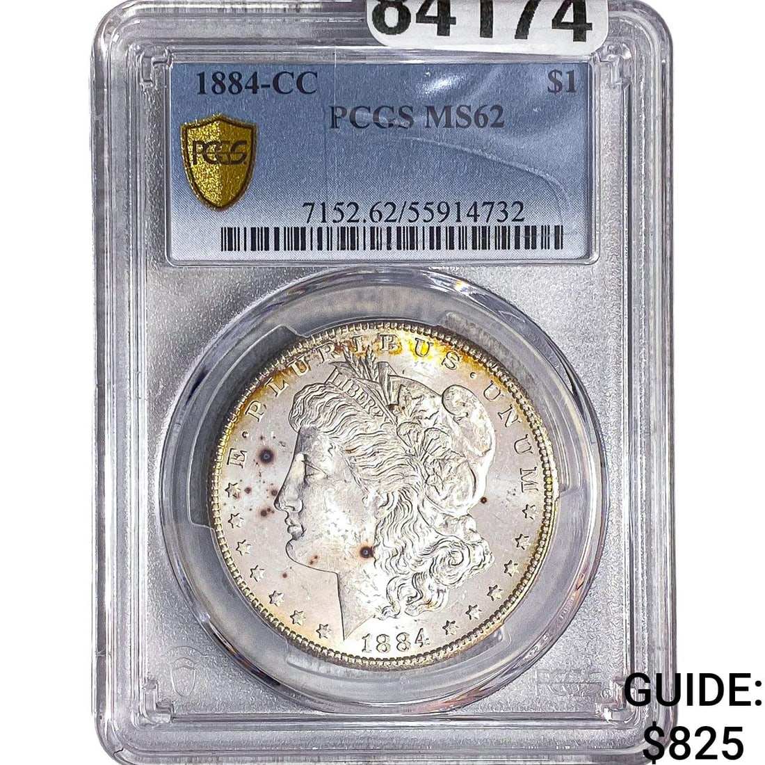 1884-CC Morgan Silver Dollar PCGS MS62 (1 of 2)