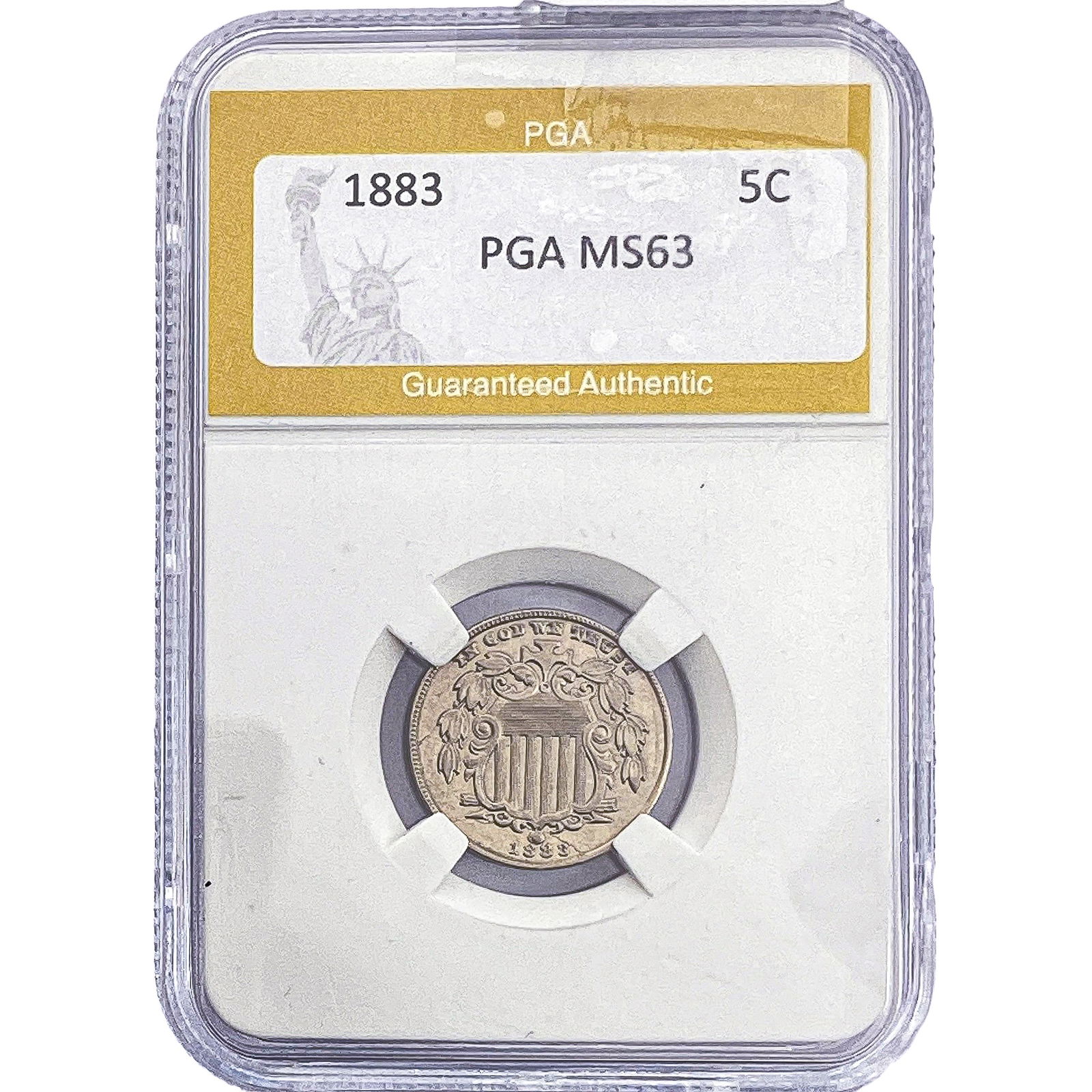 1883 Shield Nickel PGA MS63 (1 of 2)