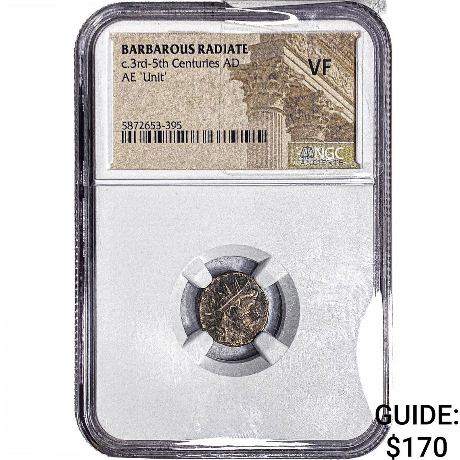 Barbarous Radiate Bronze Unit 3rd-5th Centuries AD NGC VF: Barbarous Radiate Bronze Unit 3rd-5th Centuries AD NGC VF