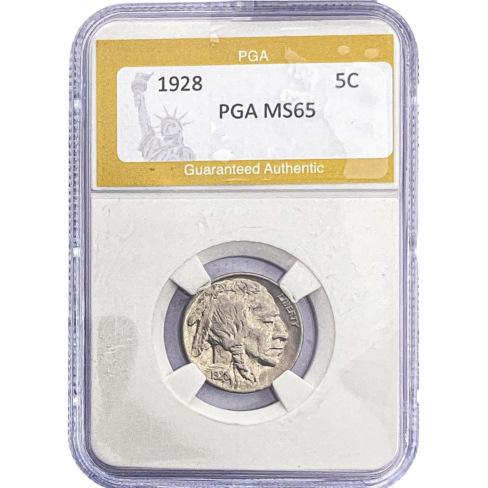 1928 Buffalo Nickel PGA MS65: 1928 Buffalo Nickel PGA MS65