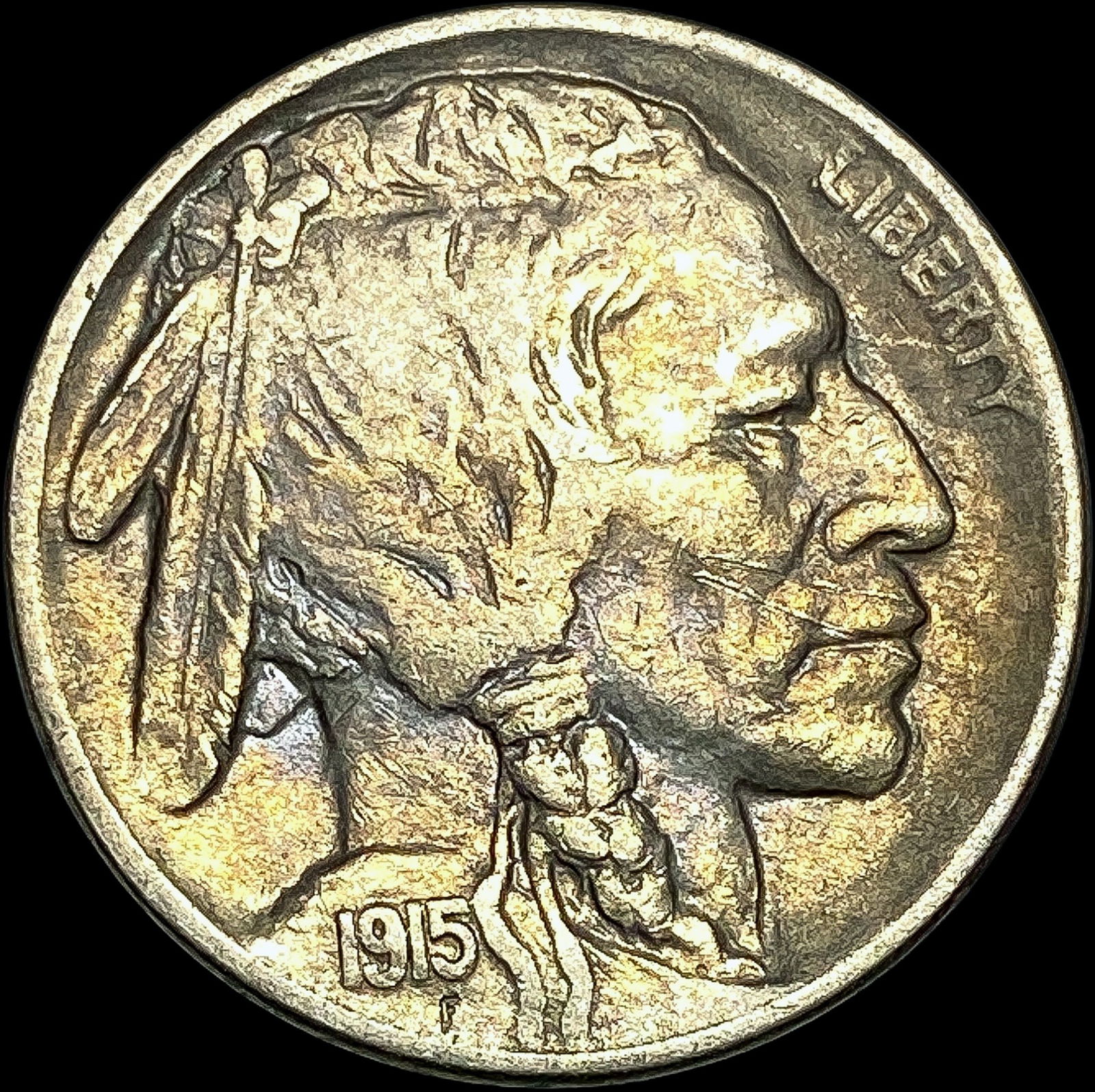 1915-D Buffalo Nickel CLOSELY UNCIRCULATED: 1915-D Buffalo Nickel CLOSELY UNCIRCULATED