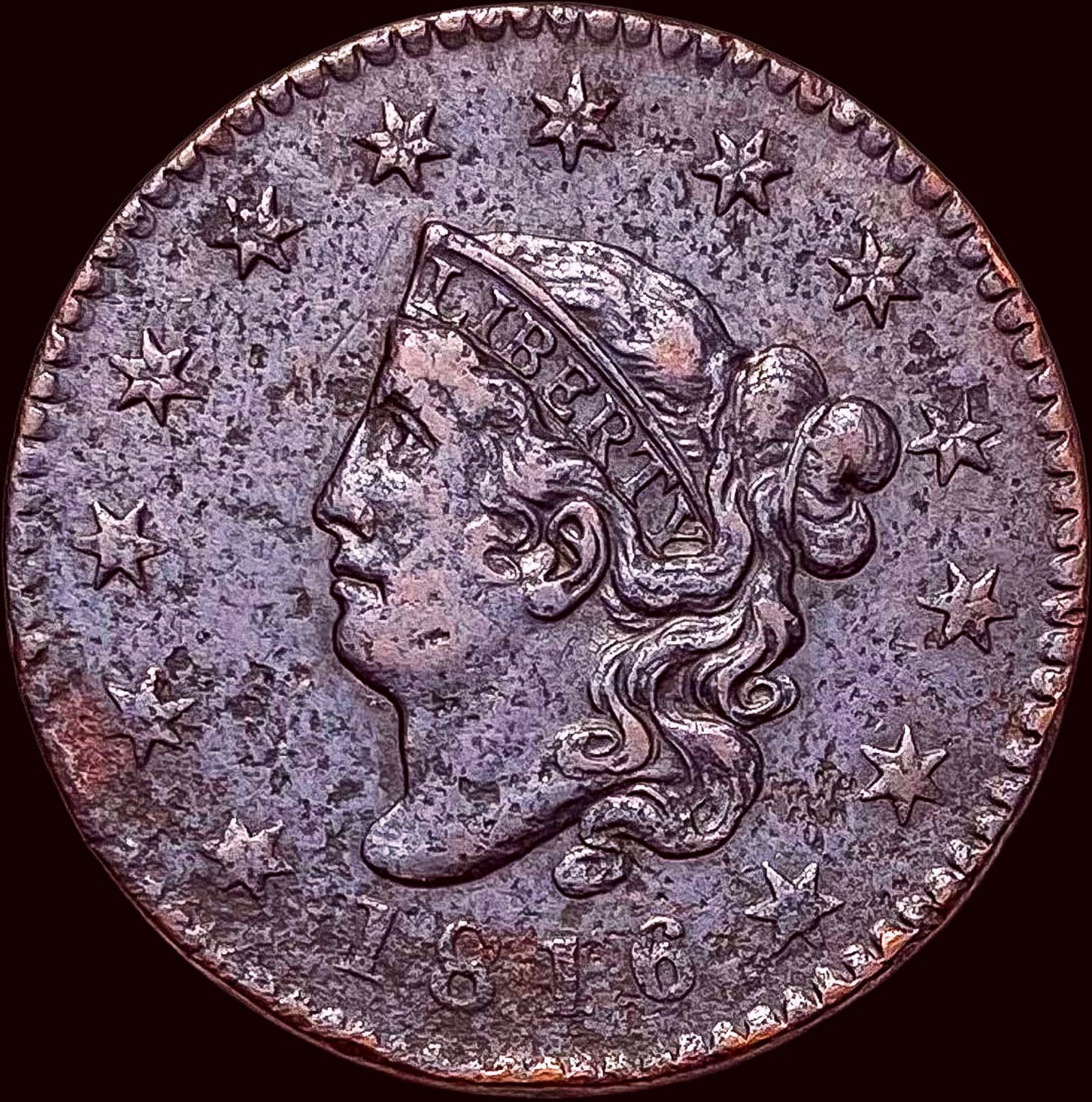 1816 Coronet Head Large Cent HIGH GRADE (1 of 2)