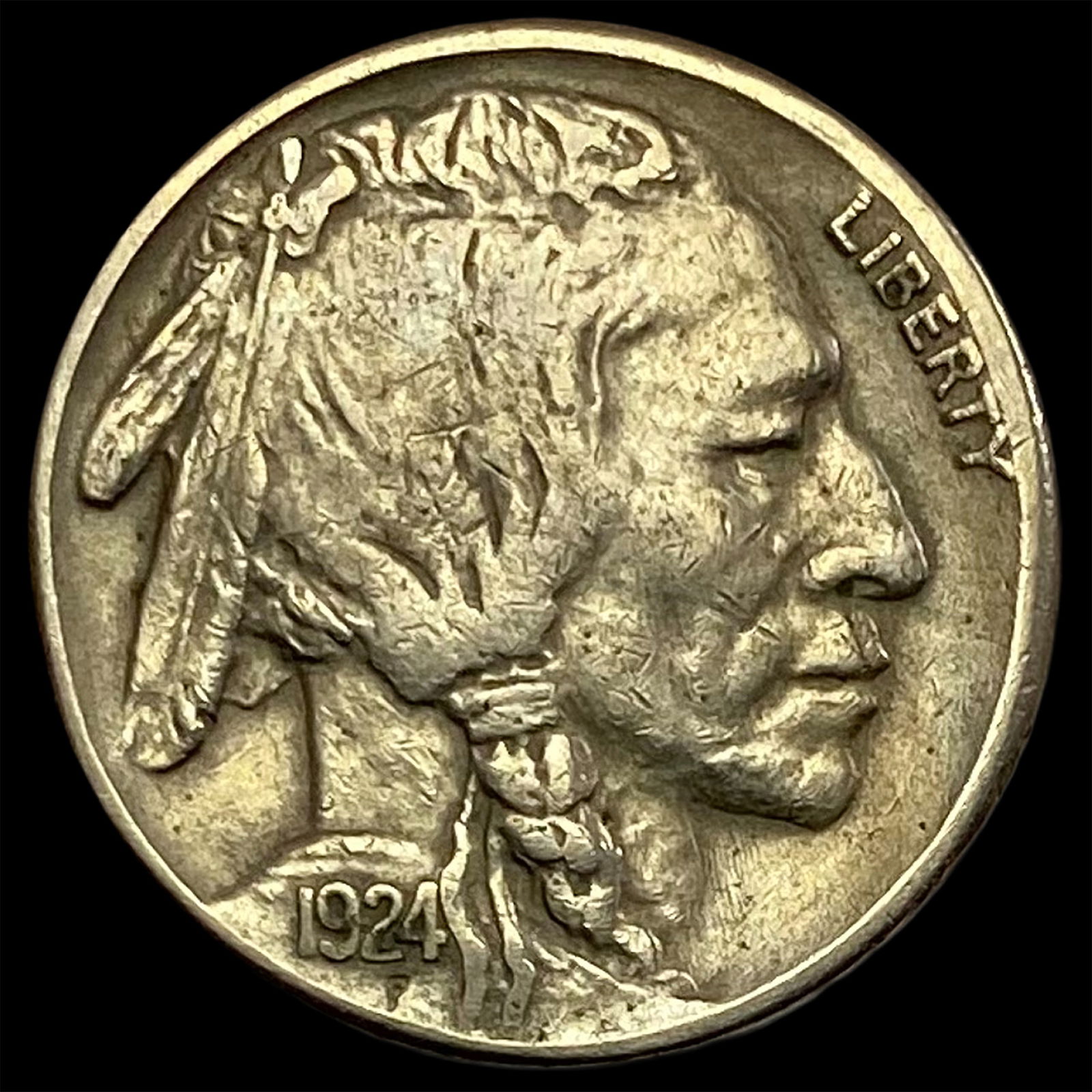 1924-S Buffalo Nickel NEARLY UNCIRCULATED: 1924-S Buffalo Nickel NEARLY UNCIRCULATED