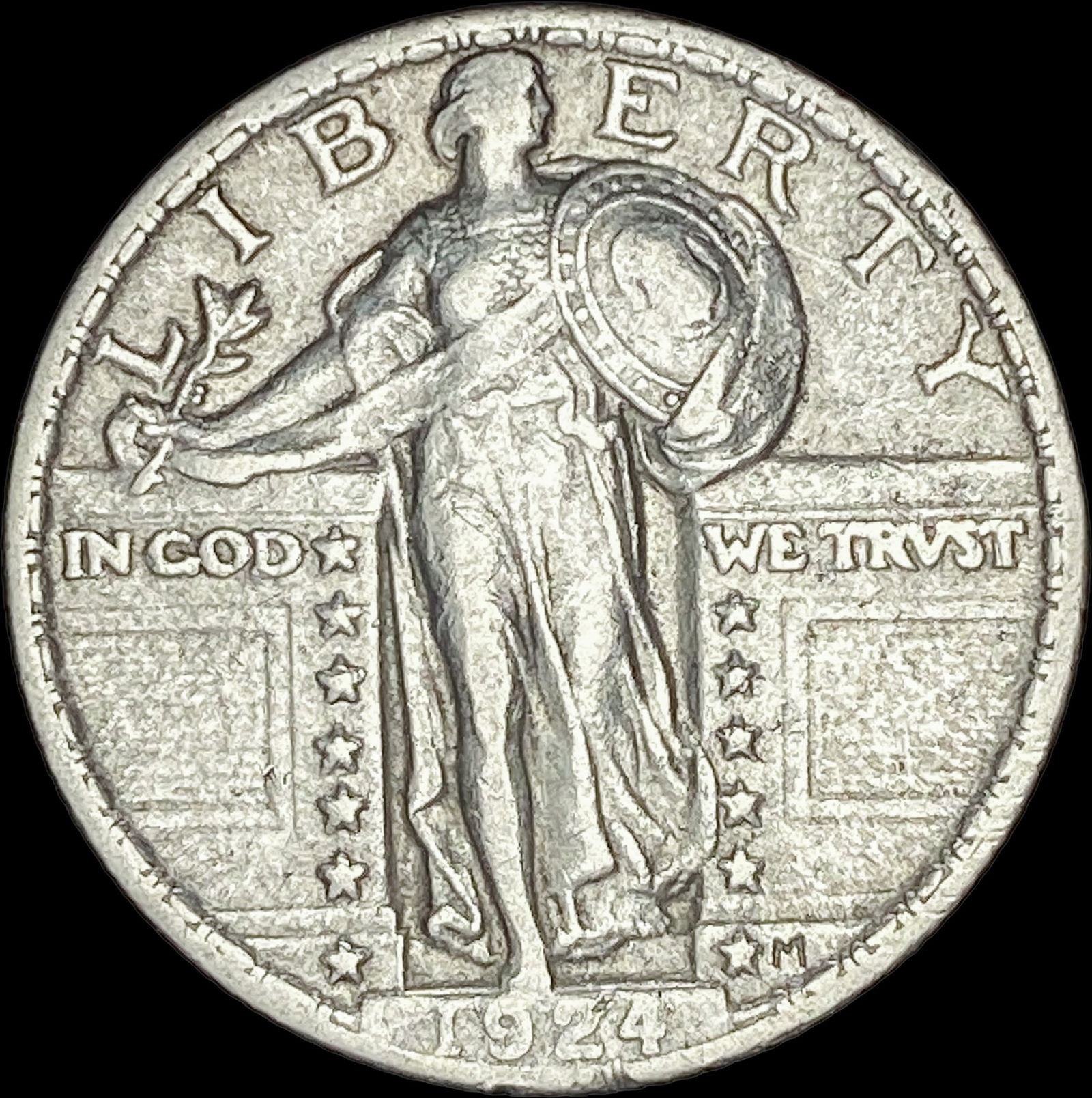1924 Standing Liberty Silver Quarter NEARLY UNCIRCULATED (1 of 2)