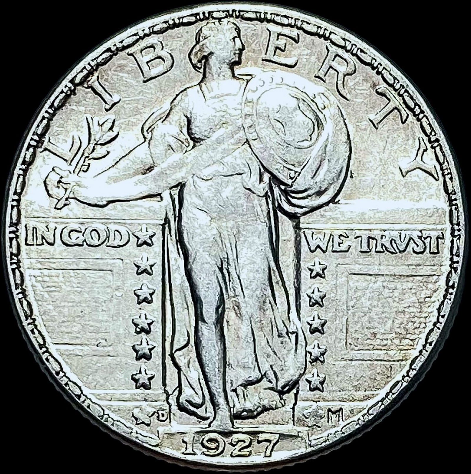 1927-D Standing Liberty Quarter CHOICE AU (1 of 2)