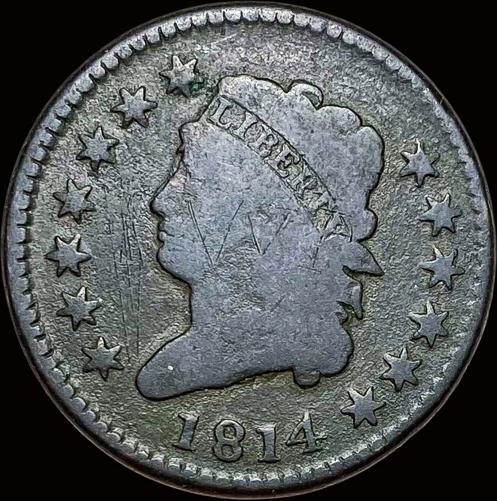 1814 Classic Head Large Cent NICELY CIRCULATED (1 of 2)