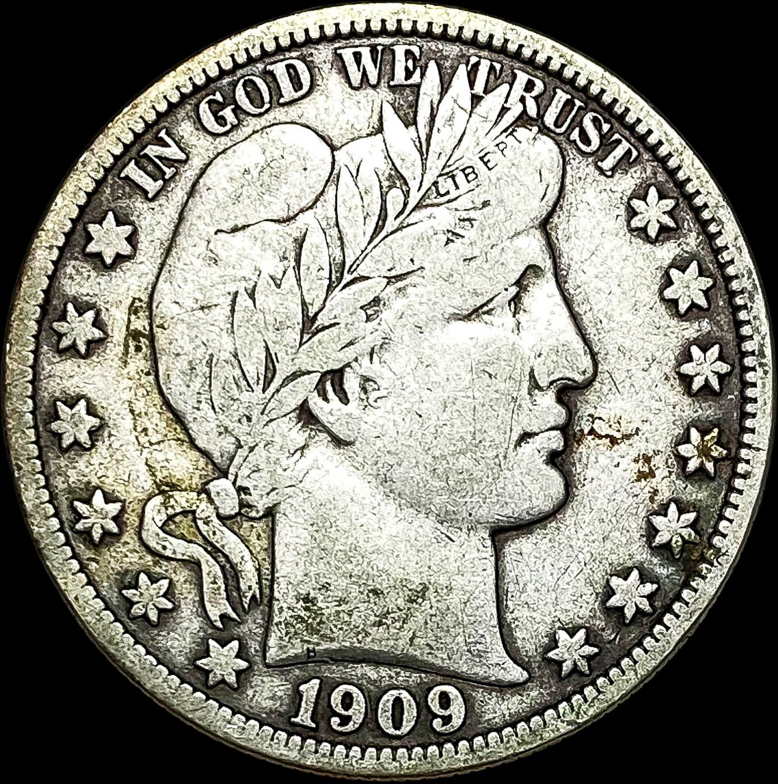 1909 Barber Half Dollar ABOUT UNCIRCULATED (1 of 2)