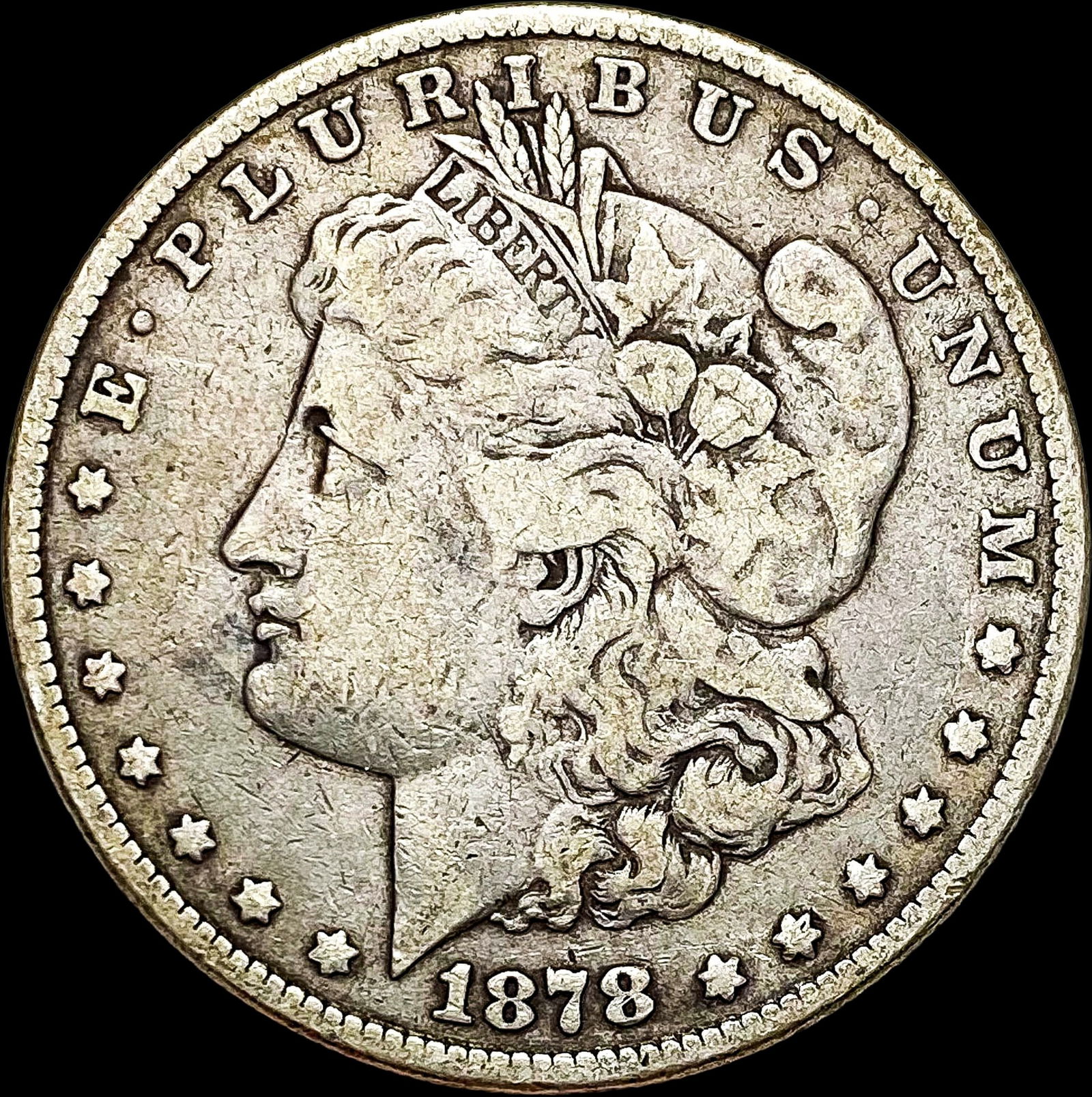 1878 Silver Morgan Dollar LIGHTLY CIRCULATED: 1878 Silver Morgan Dollar LIGHTLY CIRCULATED