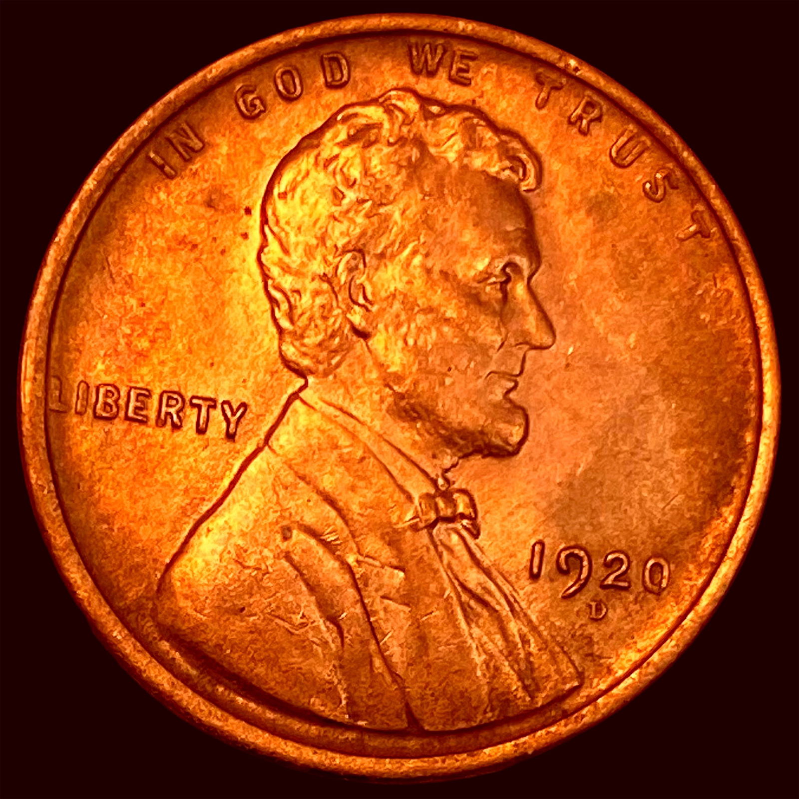 1920-D Lincoln Wheat Cent CHOICE BU (1 of 2)