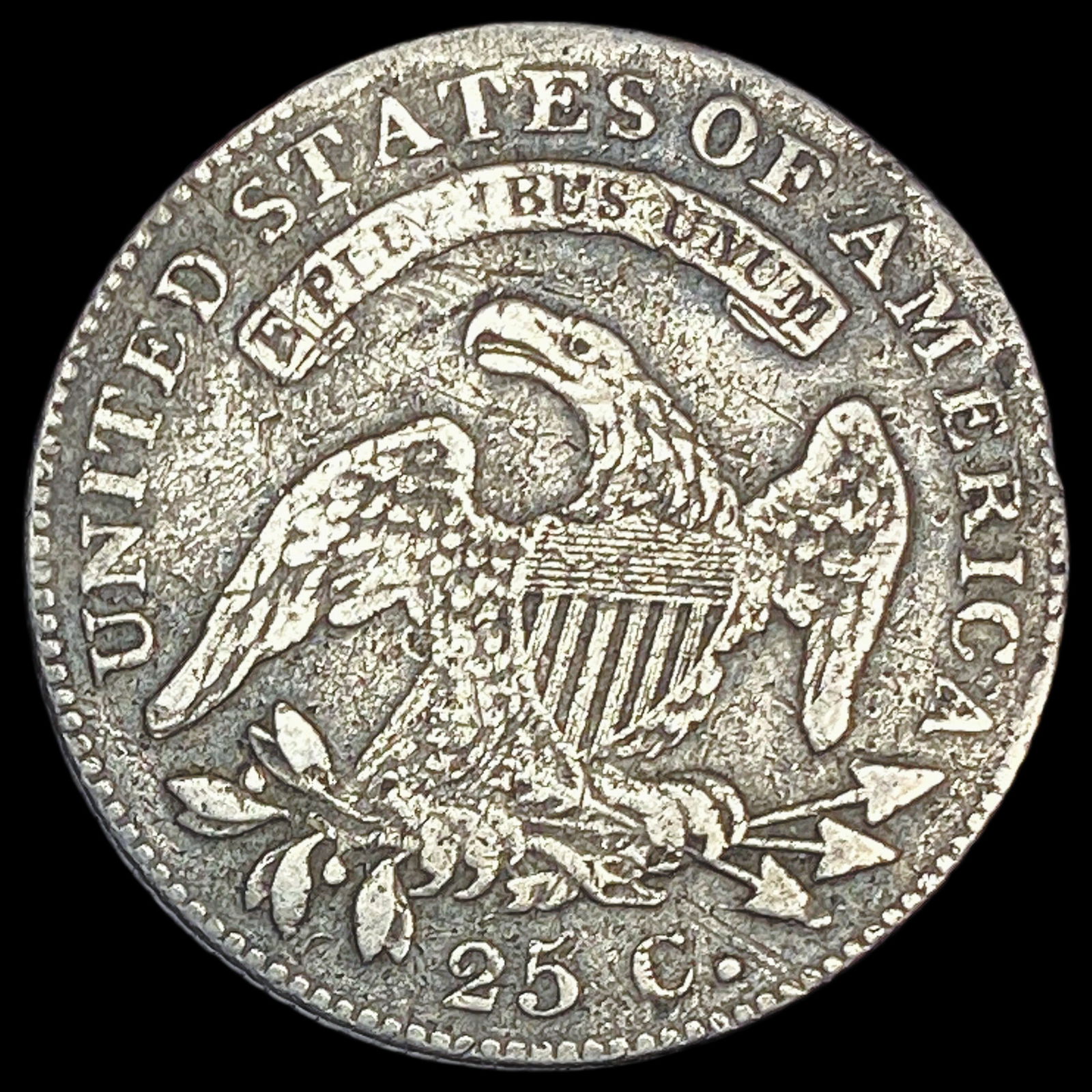 1824 Capped Bust Silver Quarter HIGH GRADE - 2