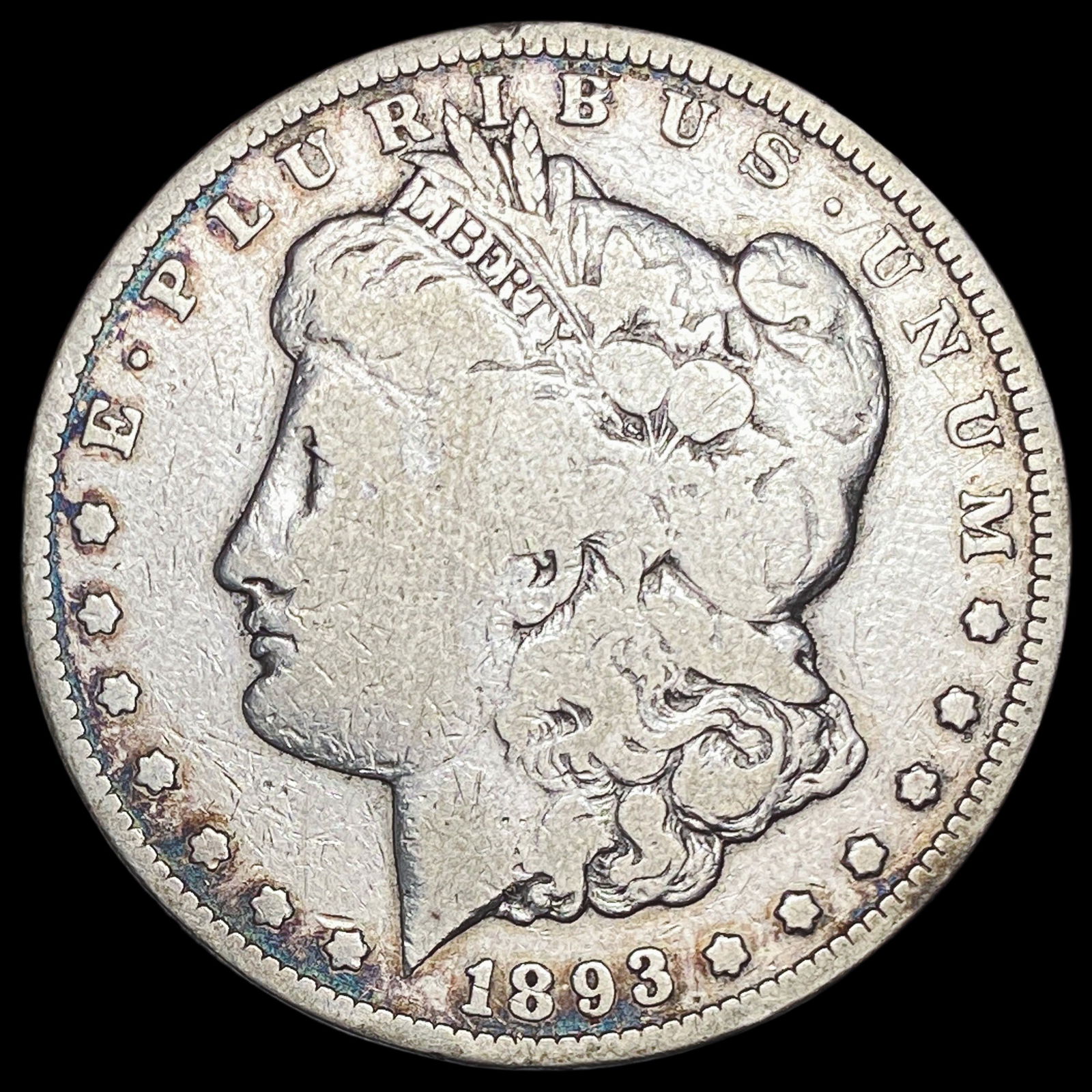 1893-CC Silver Morgan Dollar NICELY CIRCULATED: 1893-CC Silver Morgan Dollar NICELY CIRCULATED