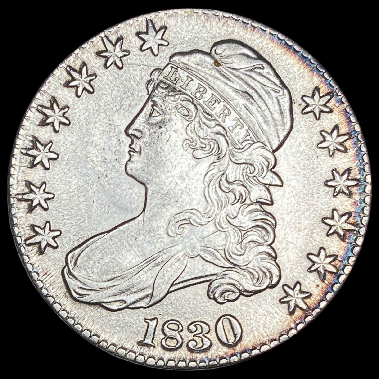 1830 Capped Bust Half Dollar CHOICE AU: 1830 Capped Bust Half Dollar CHOICE AU
