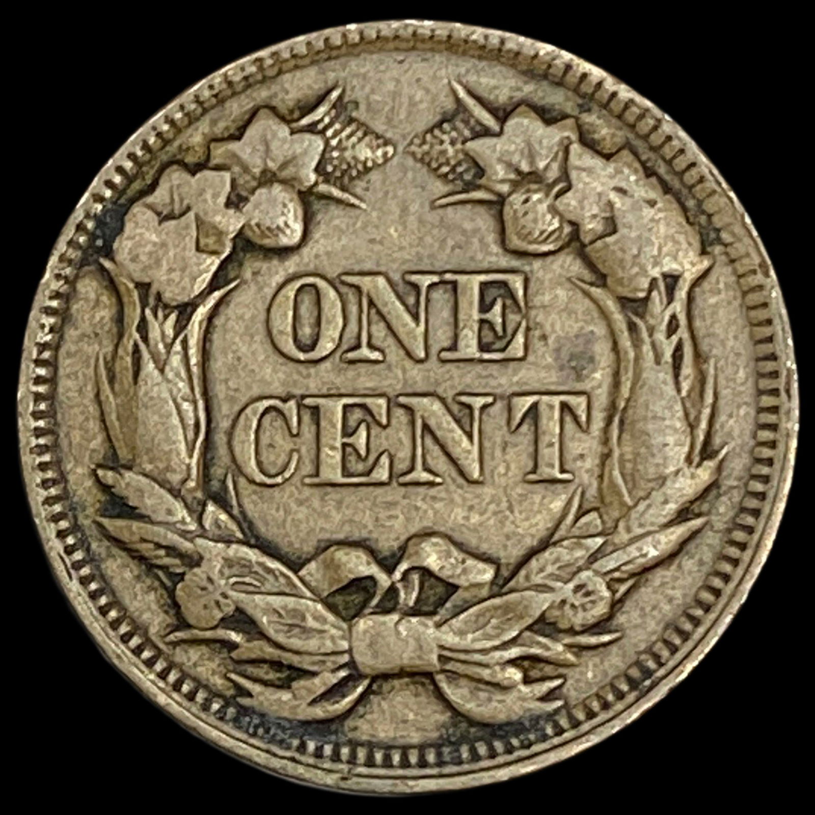 1857 Flying Eagle Cent NEARLY UNCIRCULATED - 2