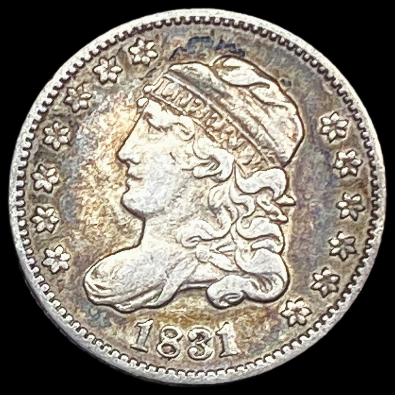 1831 Capped Bust Half Dime ABOUT UNCIRCULATED: 1831 Capped Bust Half Dime ABOUT UNCIRCULATED