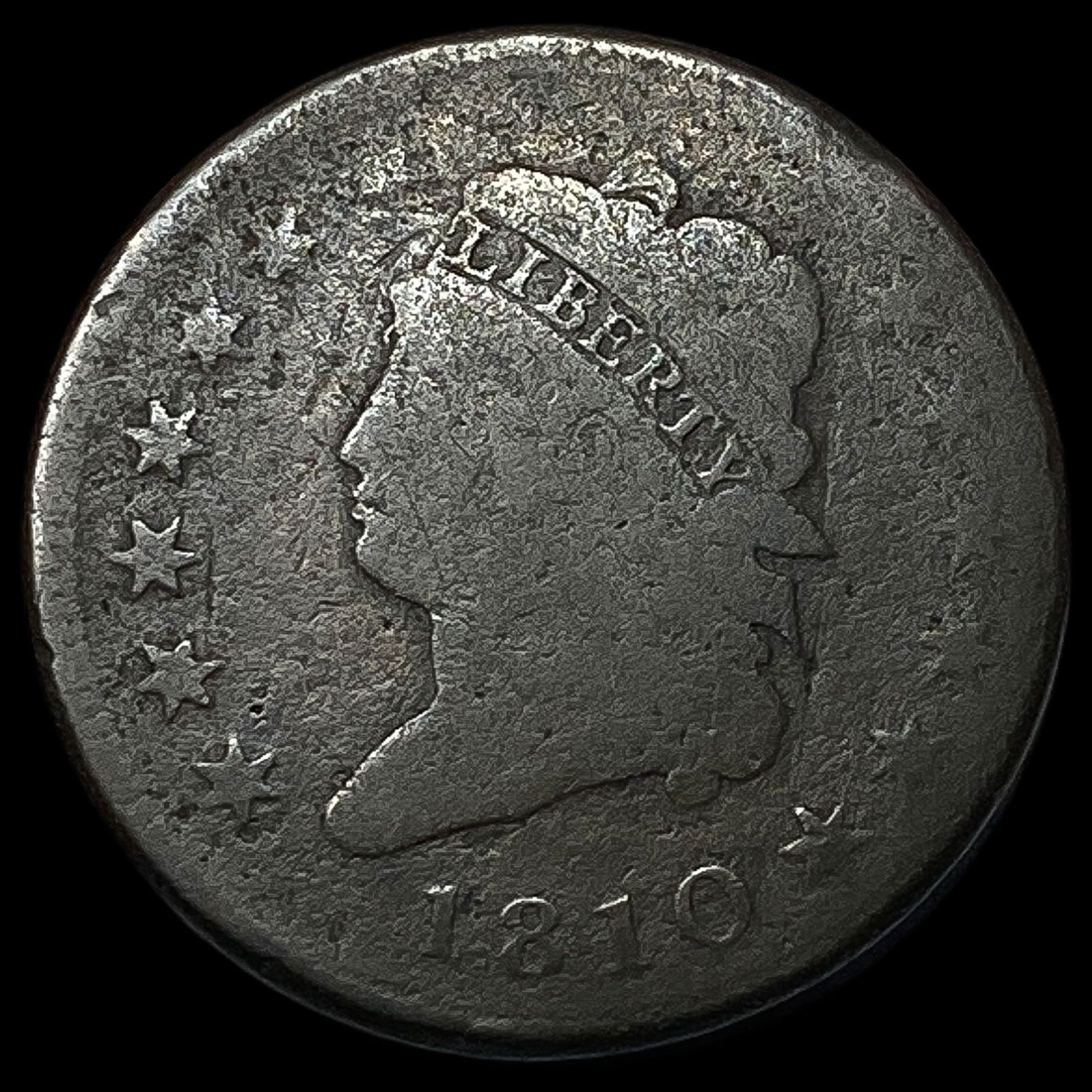 1810 Classic Head Large Cent NICELY CIRCULATED: 1810 Classic Head Large Cent NICELY CIRCULATED