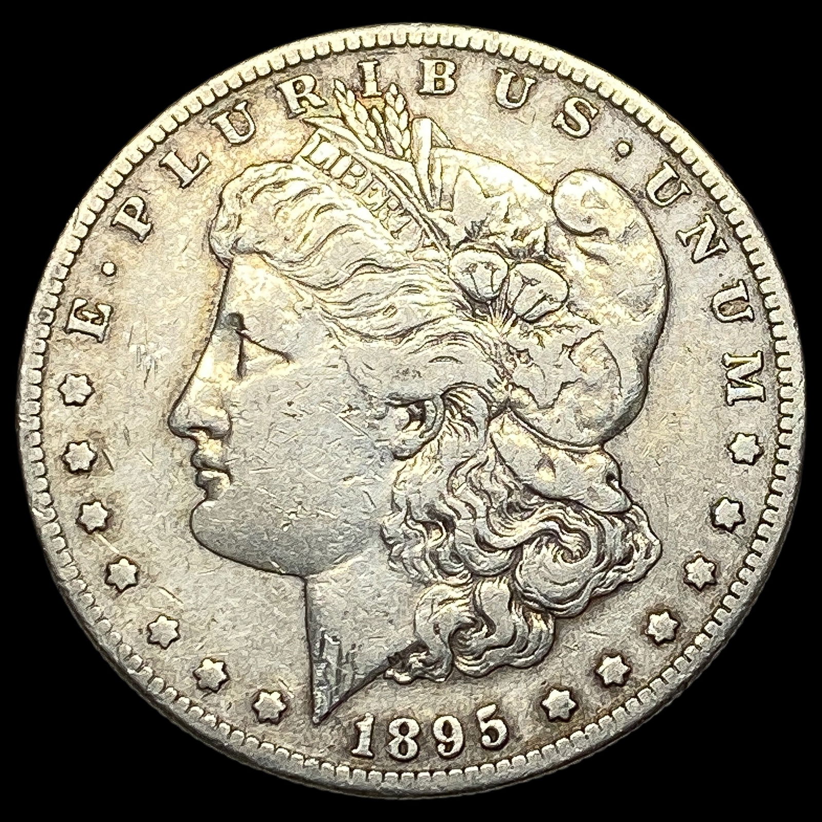 1895-S Silver Morgan Dollar ABOUT UNCIRCULATED: 1895-S Silver Morgan Dollar ABOUT UNCIRCULATED
