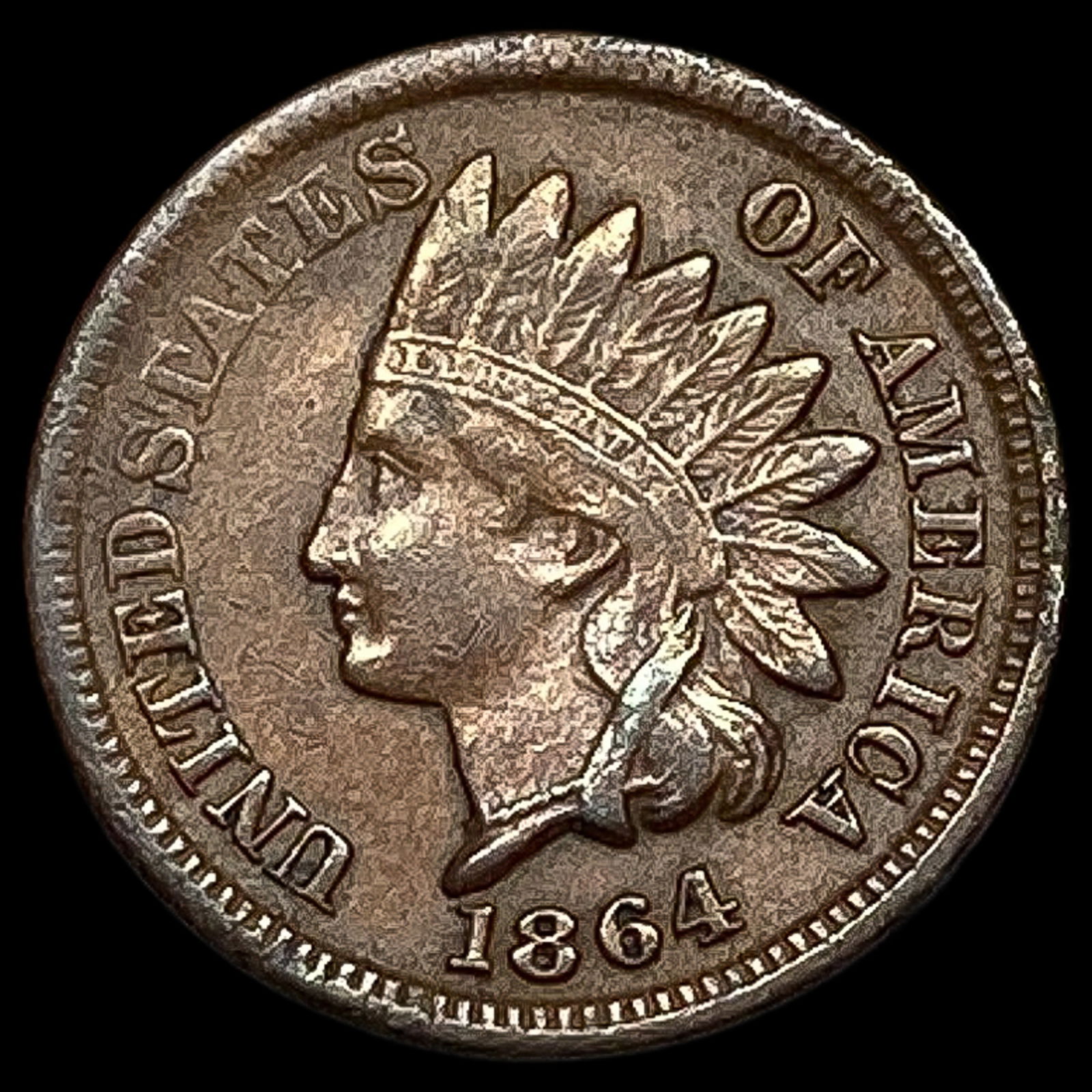 1864 Indian Head Cent CLOSELY UNCIRCULATED (1 of 2)