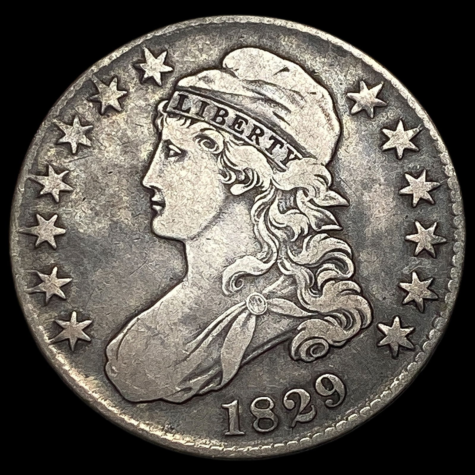 1829 Capped Bust Half Dollar HIGH GRADE: 1829 Capped Bust Half Dollar HIGH GRADE