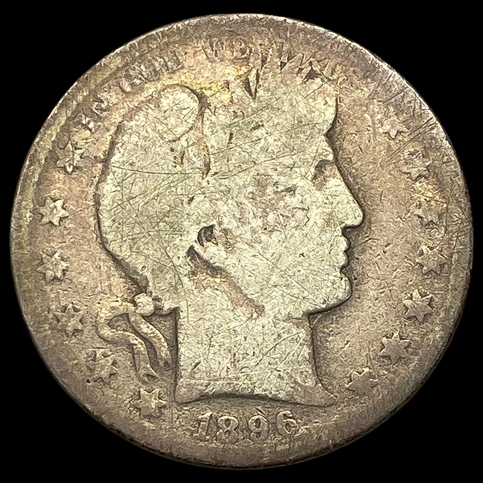 1896-O Silver Barber Half Dollar NICELY CIRCULATED (1 of 2)