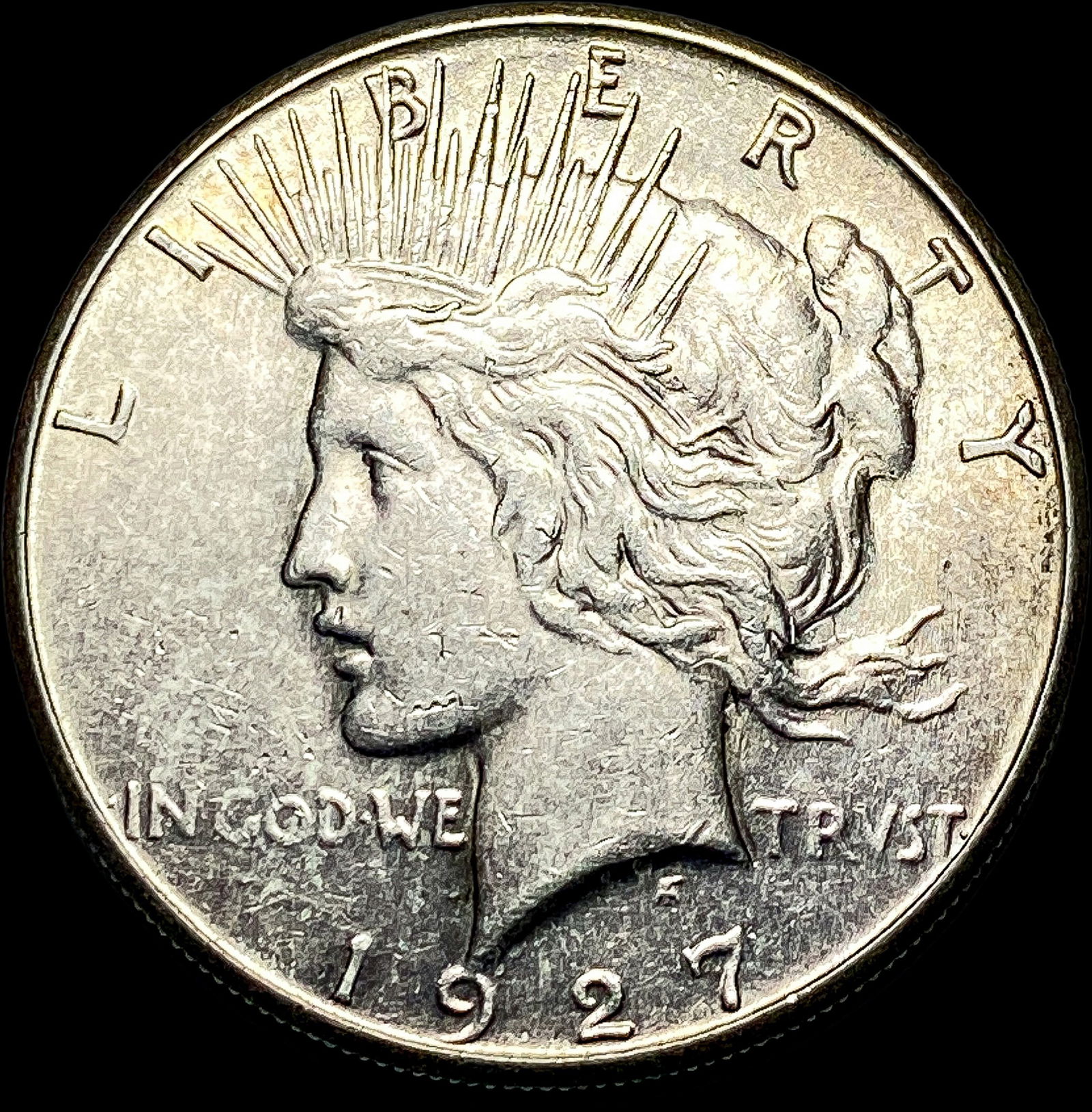 1927-S Peace Silver Dollar CLOSELY UNCIRCULATED: 1927-S Peace Silver Dollar CLOSELY UNCIRCULATED
