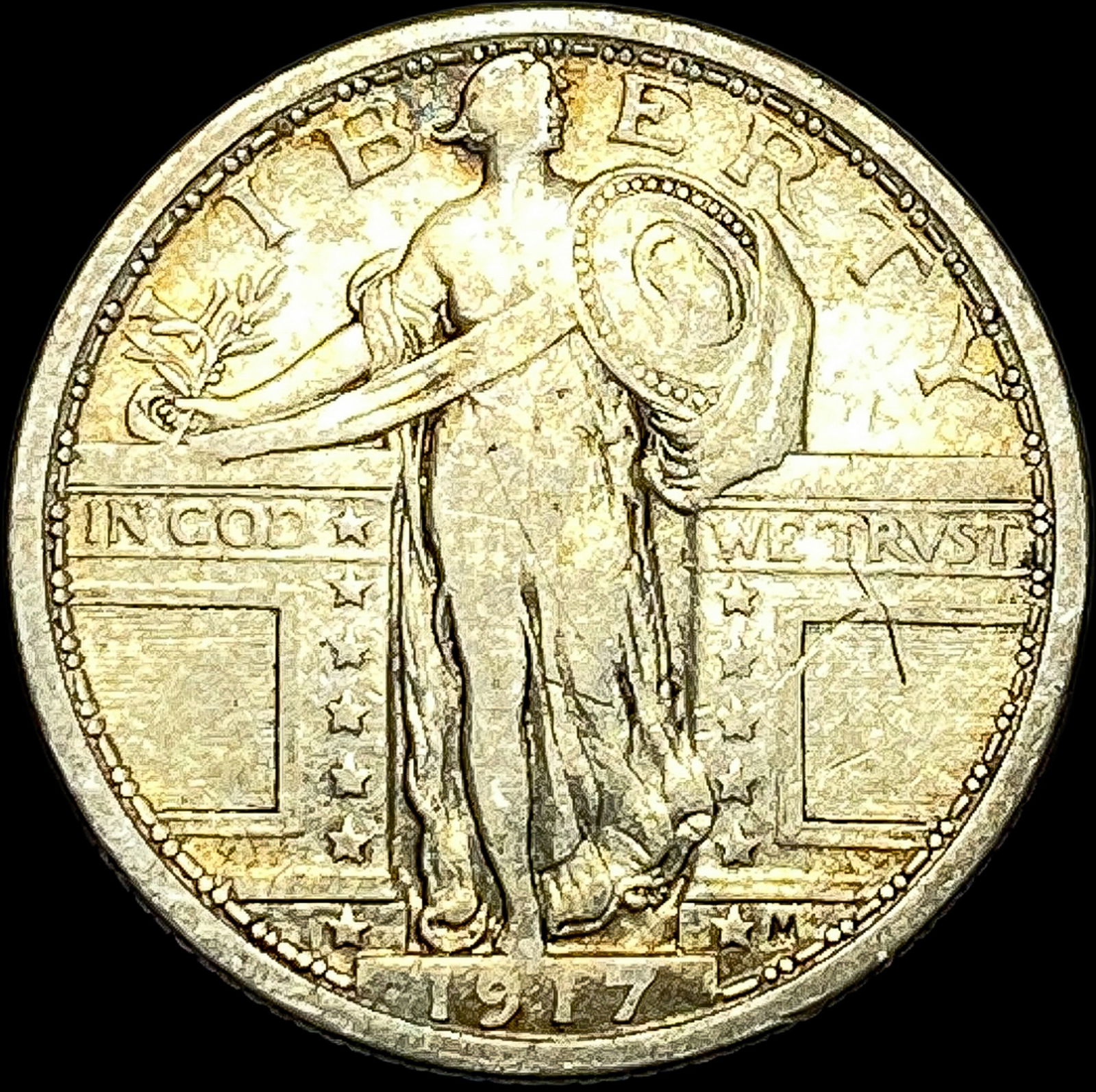 1917 Type 1 Standing Liberty Quarter HIGH GRADE: 1917 Type 1 Standing Liberty Quarter HIGH GRADE