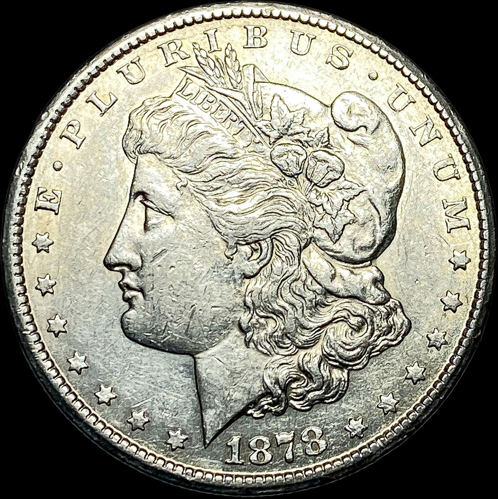 1878-CC Silver Morgan Dollar CLOSELY UNCIRCULATED: 1878-CC Silver Morgan Dollar CLOSELY UNCIRCULATED