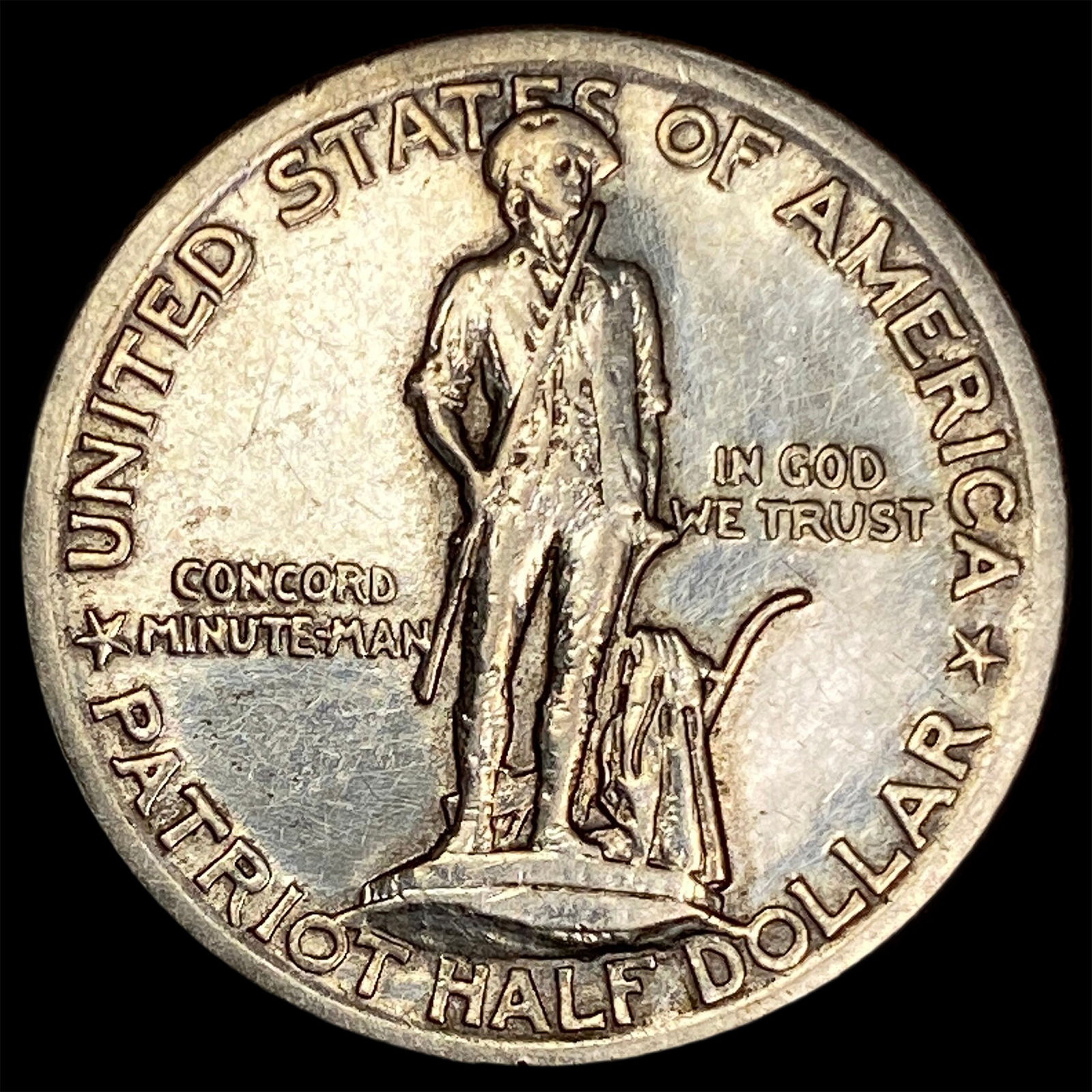 1925 Silver Lexington-Concord Half Dollar CLOSELY UNCIRCULATED (1 of 2)