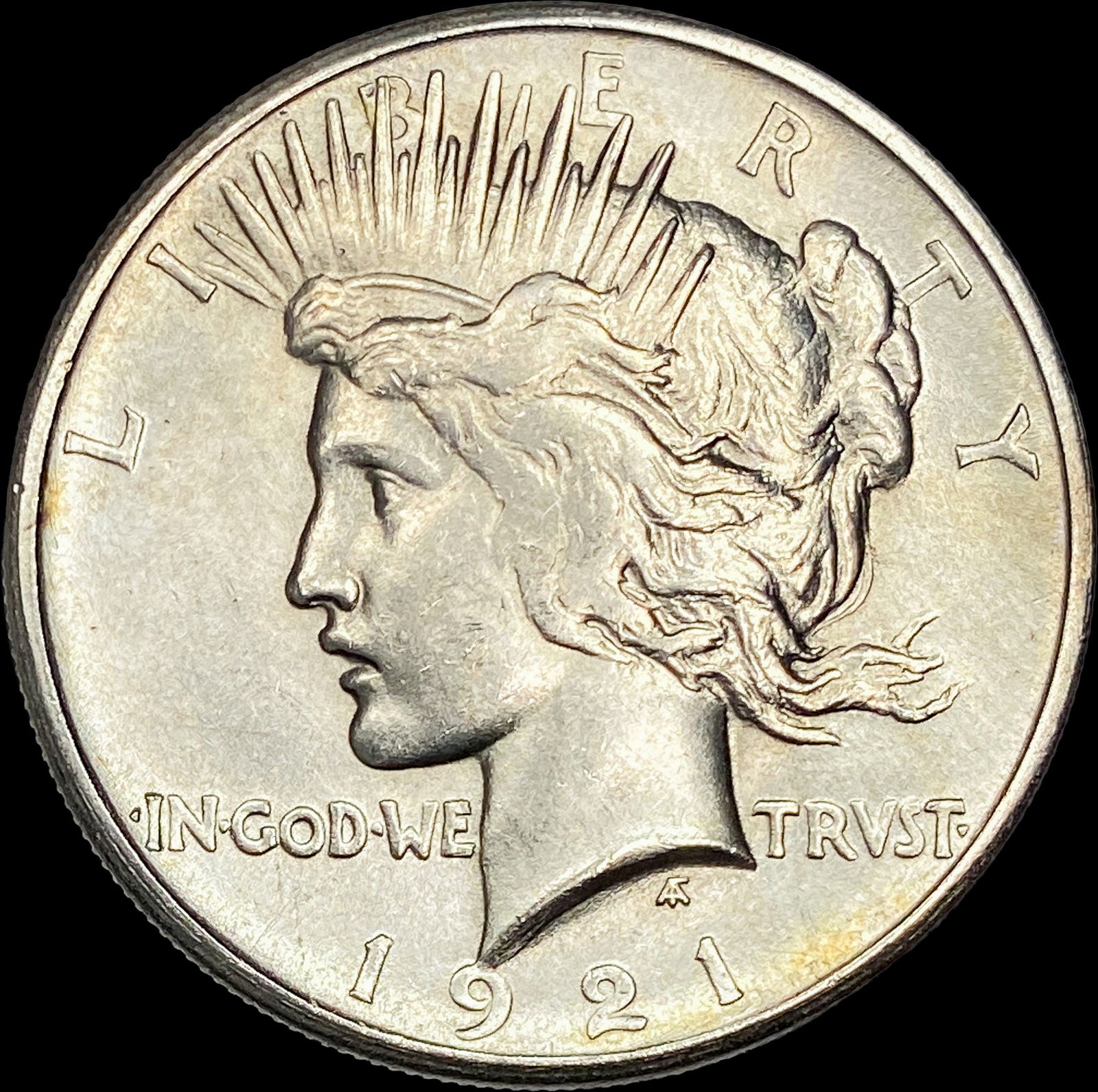 1921 HR Silver Peace Dollar CLOSELY UNCIRCULATED: 1921 HR Silver Peace Dollar CLOSELY UNCIRCULATED