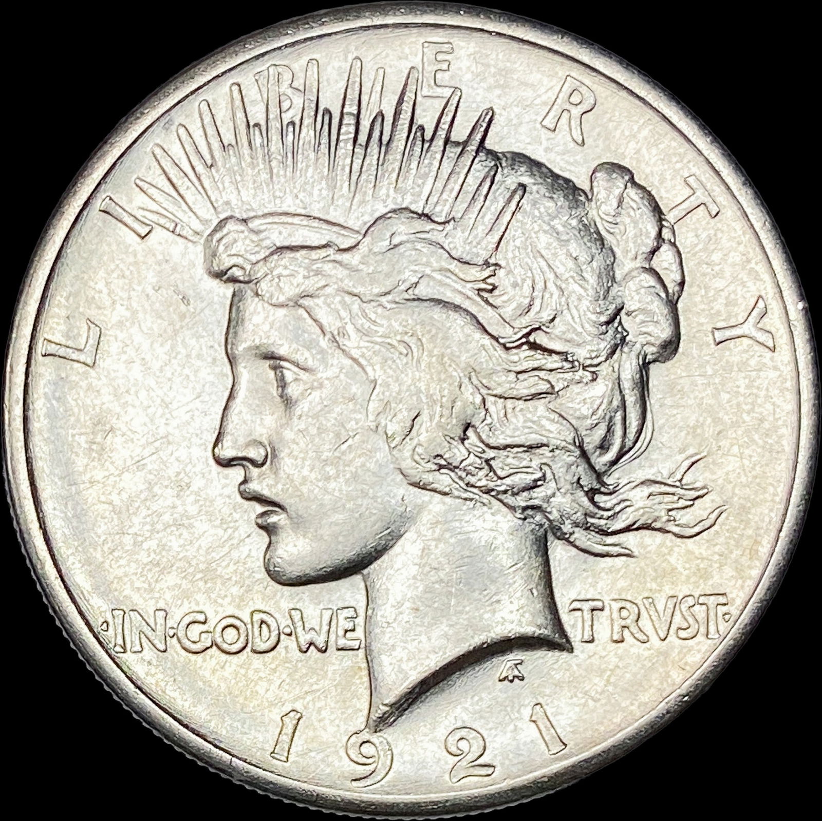1921 HR Silver Peace Dollar CLOSELY UNCIRCULATED: 1921 HR Silver Peace Dollar CLOSELY UNCIRCULATED