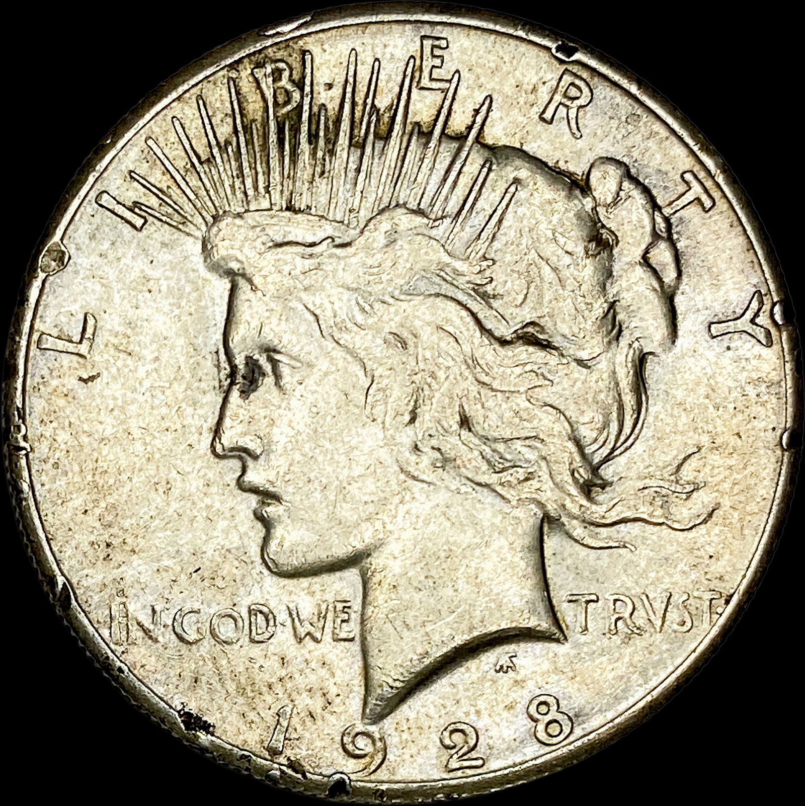 1928 Silver Peace Dollar CLOSELY UNCIRCULATED (1 of 2)