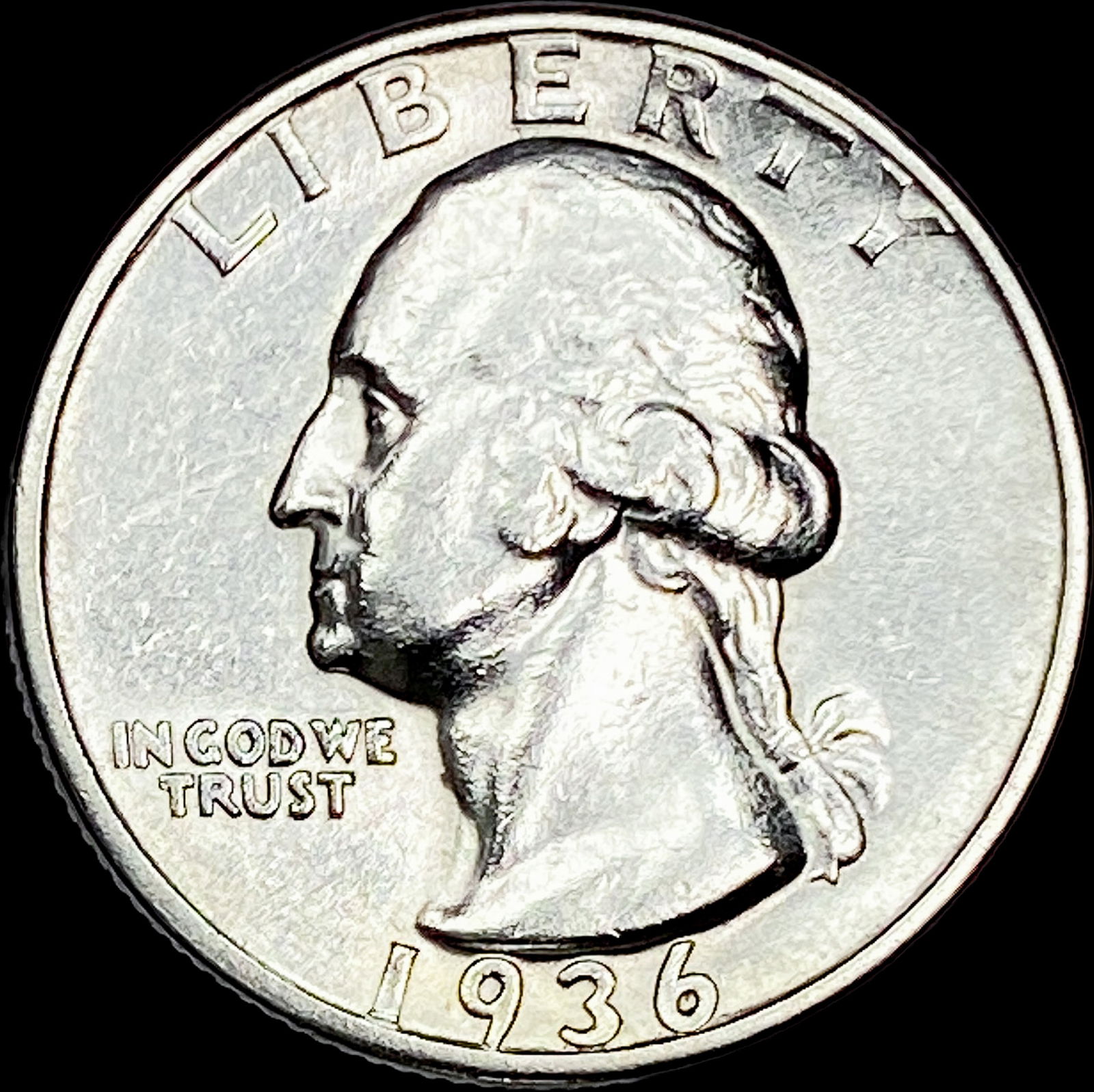 1936-D Silver Washington Quarter CLOSELY UNCIRCULATED (1 of 2)