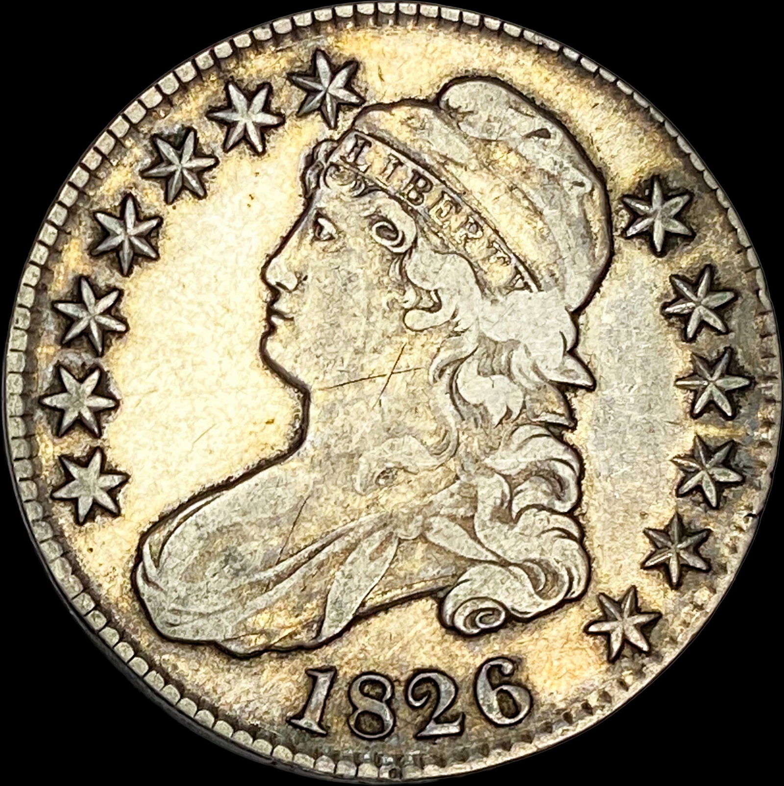 1826 Capped Bust Half Dollar LIGHTLY CIRCULATED (1 of 2)
