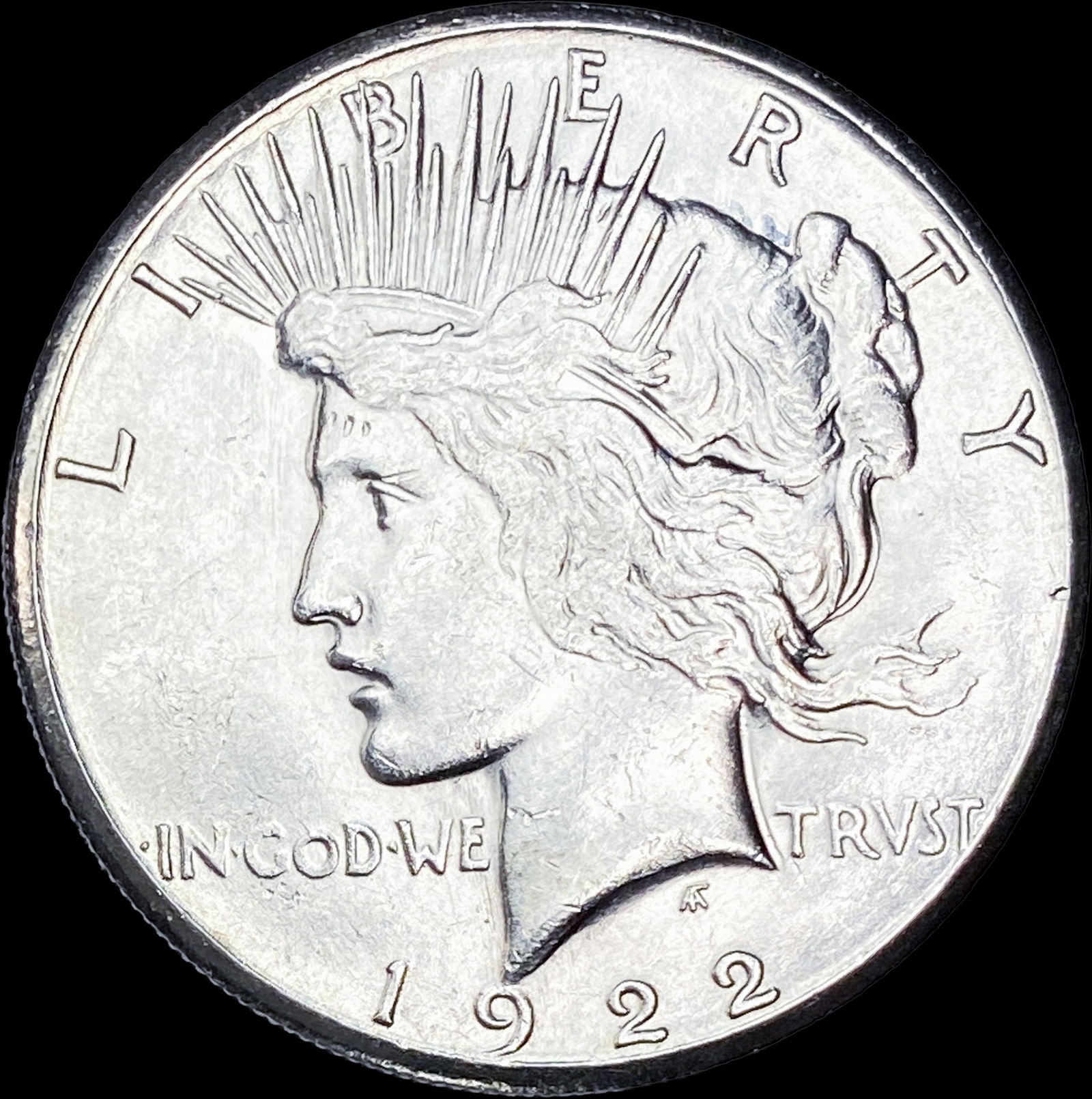 1922-S Silver Peace Dollar CHOICE AU (1 of 2)