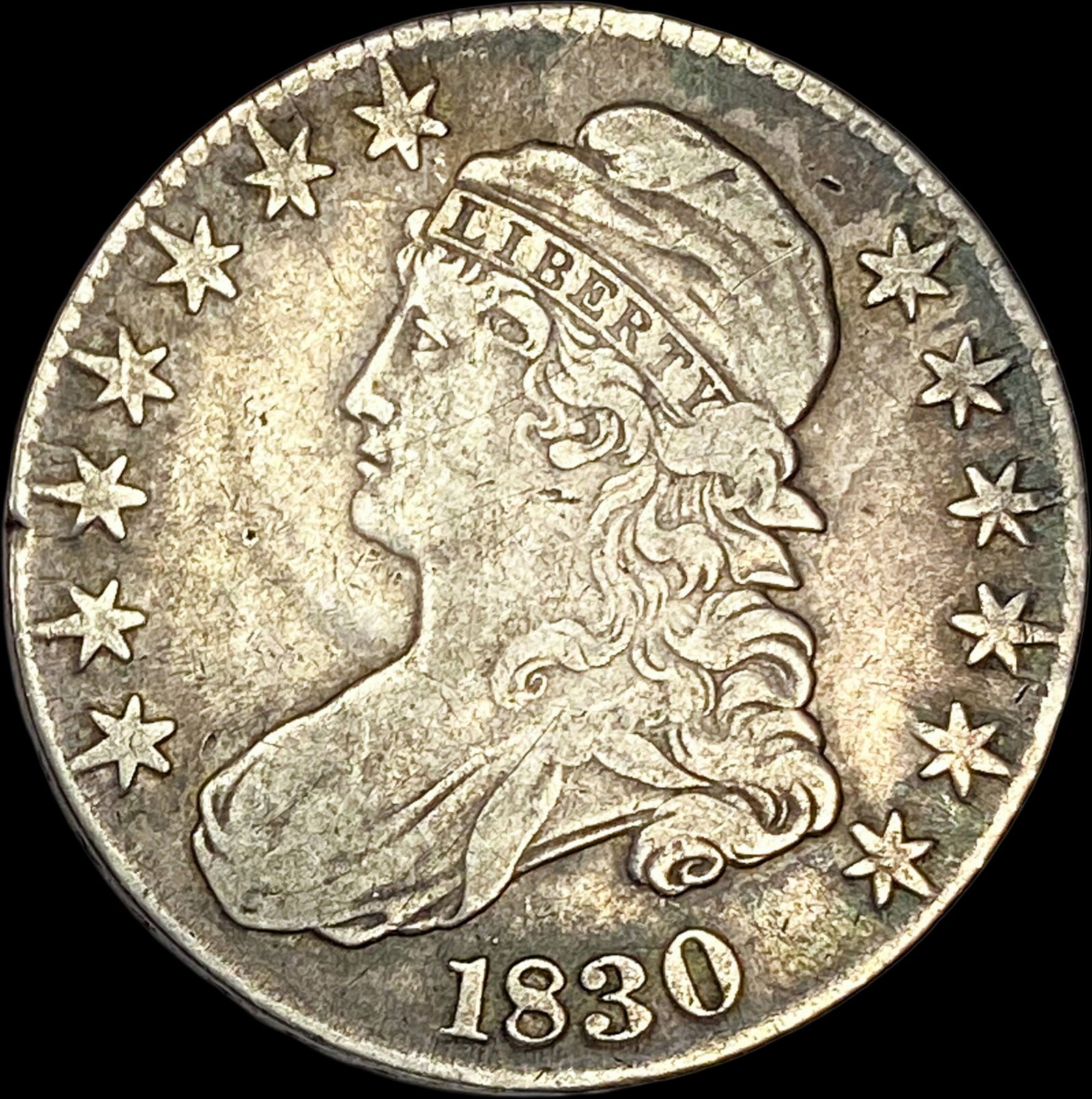 1830 Capped Bust Half Dollar NICELY CIRCULATED (1 of 2)