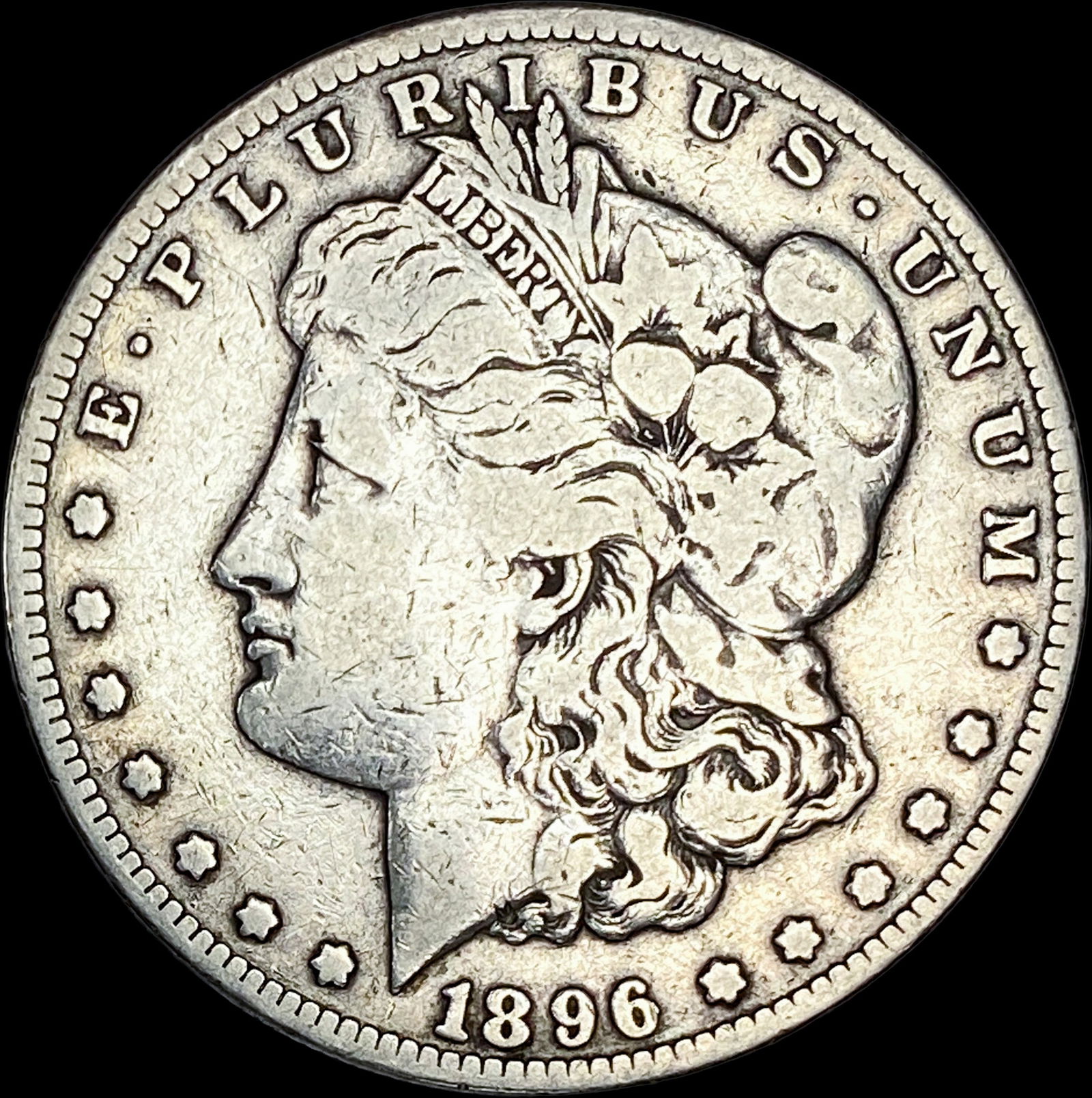 1896-S Silver Morgan Dollar LIGHTLY CIRCULATED: 1896-S Silver Morgan Dollar LIGHTLY CIRCULATED