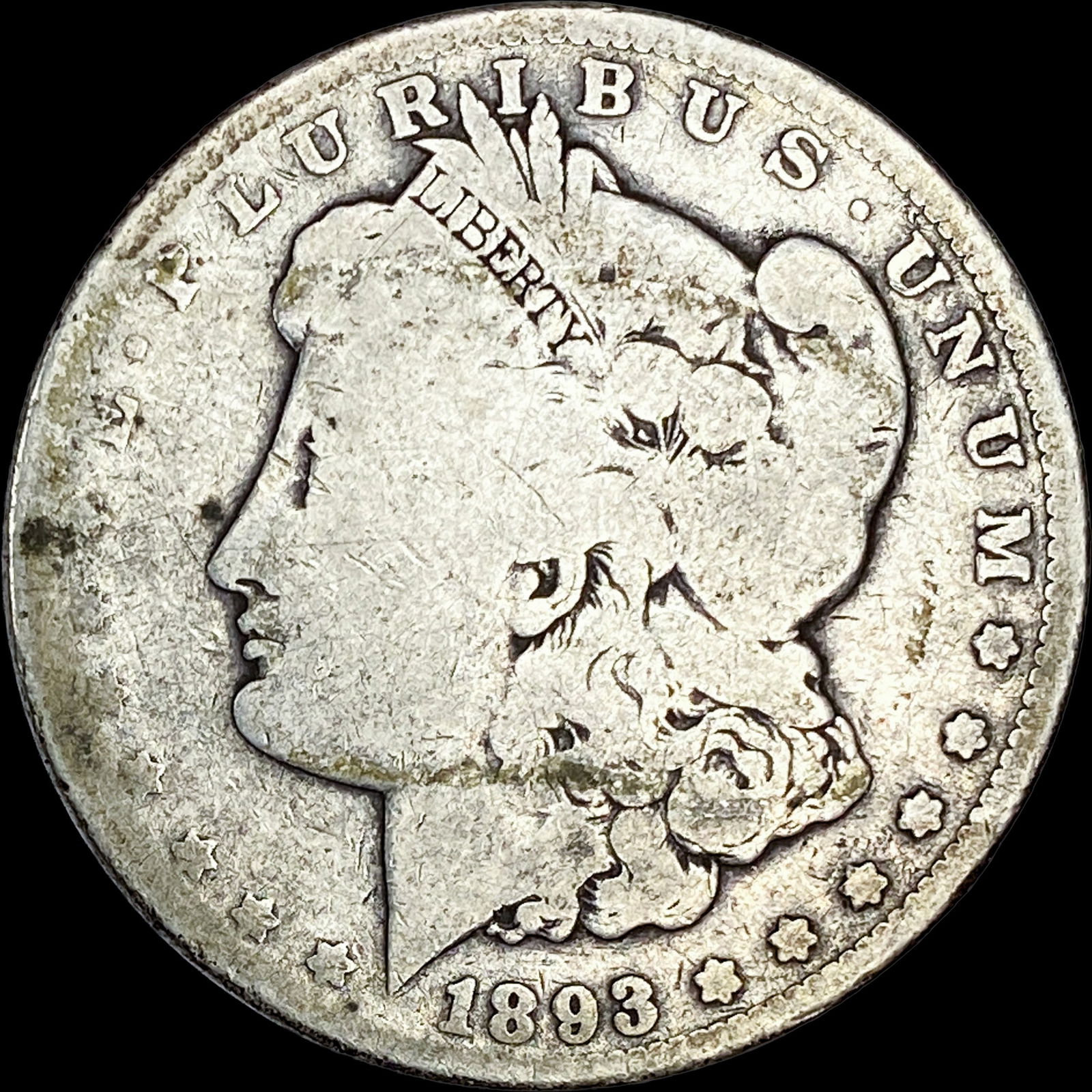 1893 Silver Morgan Dollar NICELY CIRCULATED: 1893 Silver Morgan Dollar NICELY CIRCULATED