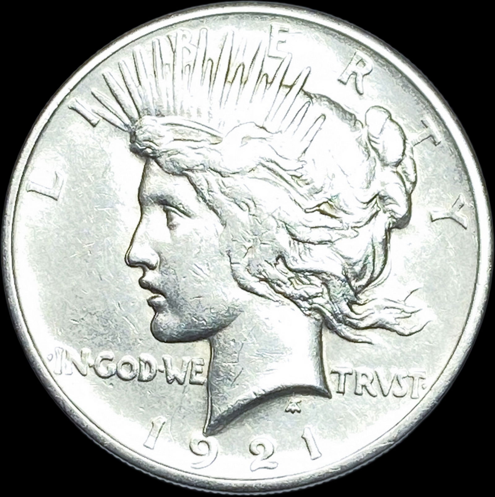 1921 HR Silver Peace Dollar NICELY CIRCULATED: 1921 HR Silver Peace Dollar NICELY CIRCULATED