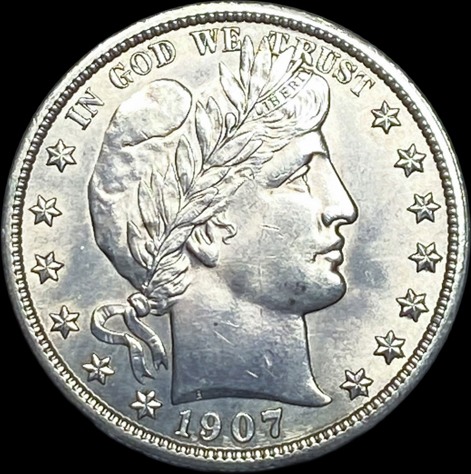1907 Silver Barber Half Dollar UNCIRCULATED (1 of 2)
