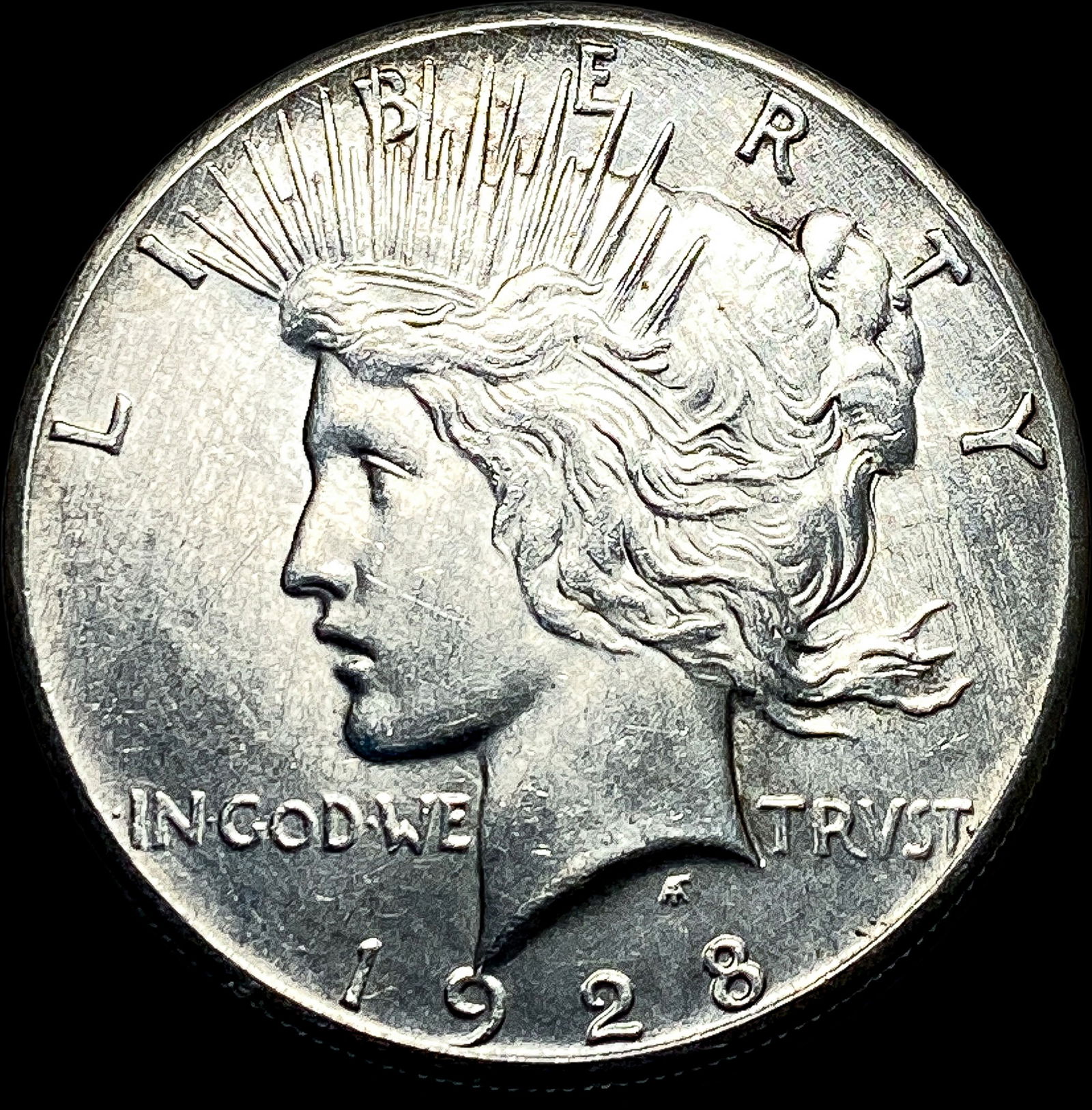 1928 Peace Silver Dollar CLOSELY UNCIRCULATED: 1928 Peace Silver Dollar CLOSELY UNCIRCULATED