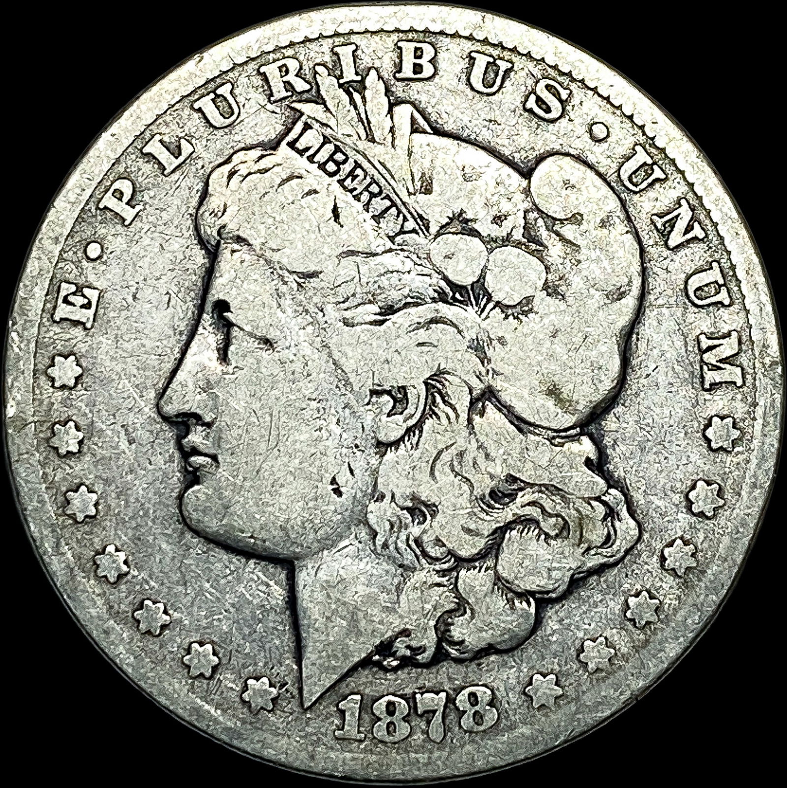 1878-CC Silver Morgan Dollar NICELY CIRCULATED: 1878-CC Silver Morgan Dollar NICELY CIRCULATED