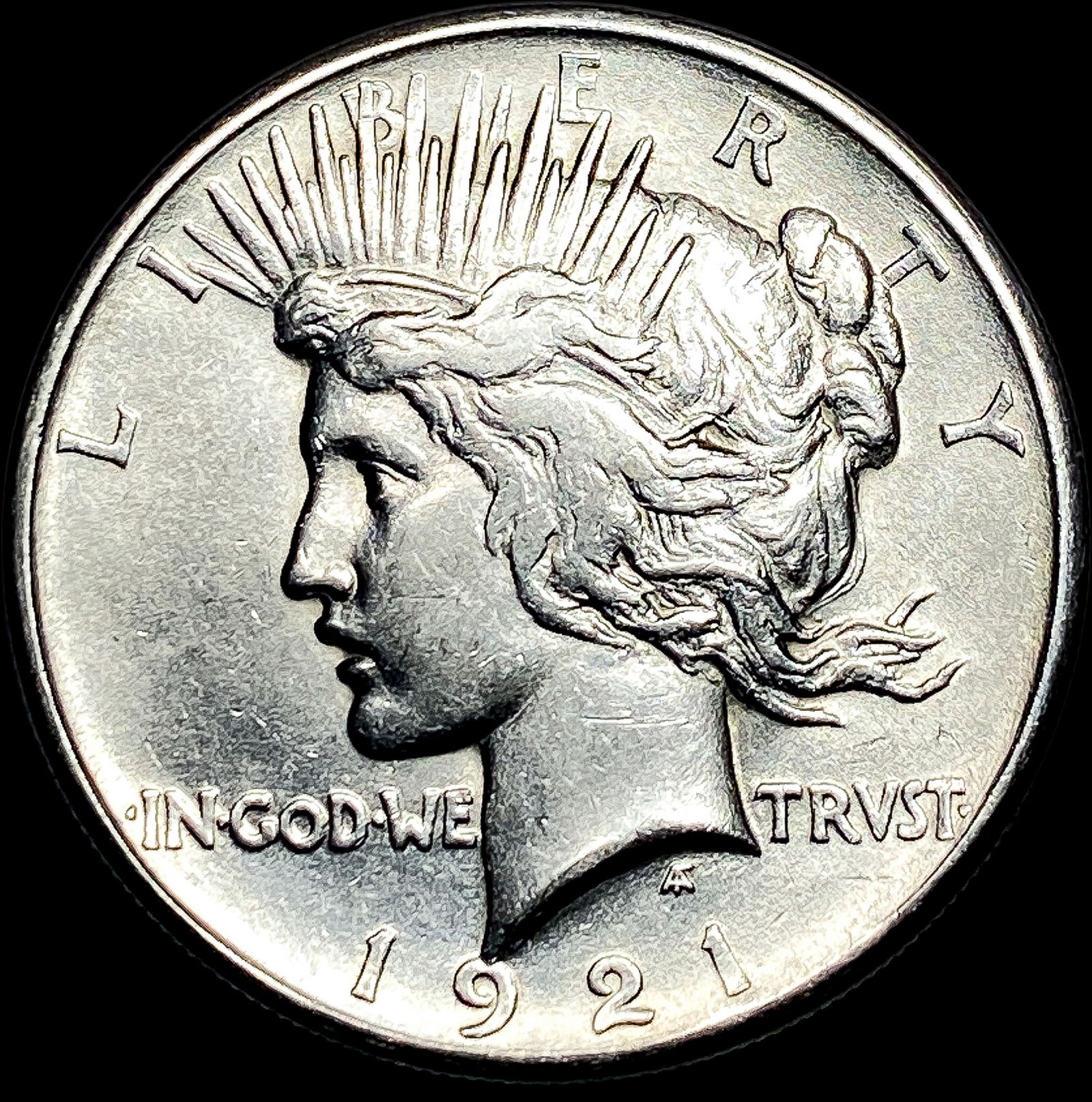 1921 HR Silver Peace Dollar NICELY CIRCULATED: 1921 HR Silver Peace Dollar NICELY CIRCULATED