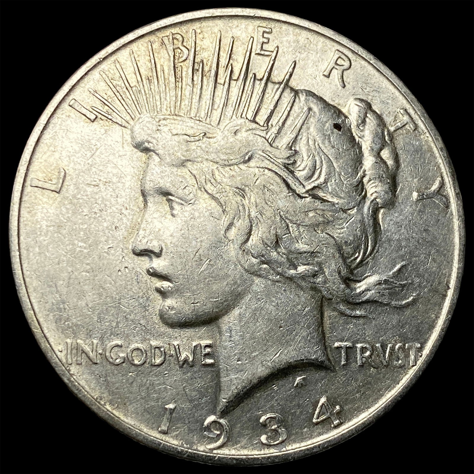 1934-D Silver Peace Dollar CLOSELY UNCIRCULATED: 1934-D Silver Peace Dollar CLOSELY UNCIRCULATED
