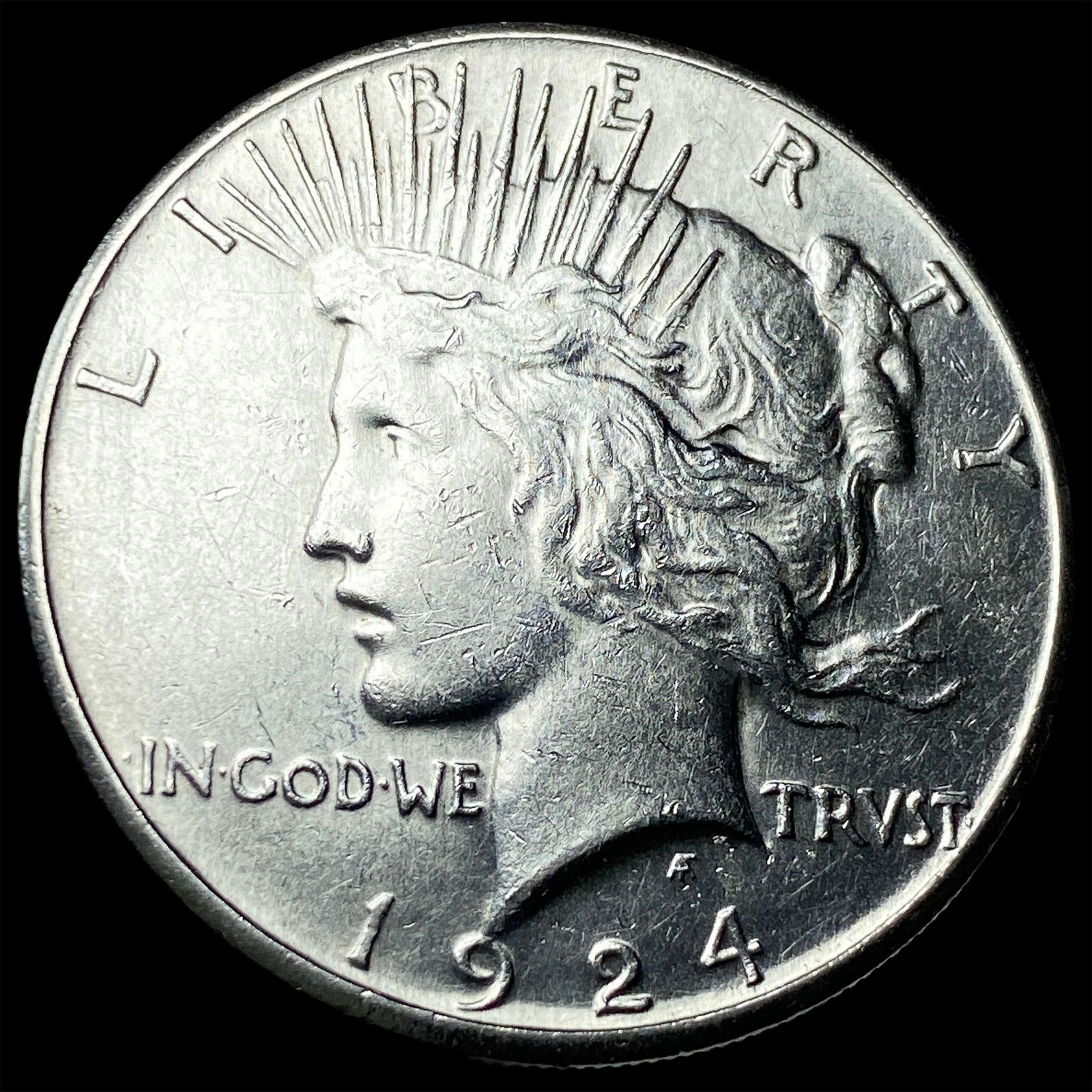 1924-S Silver Peace Dollar UNCIRCULATED: 1924-S Silver Peace Dollar UNCIRCULATED