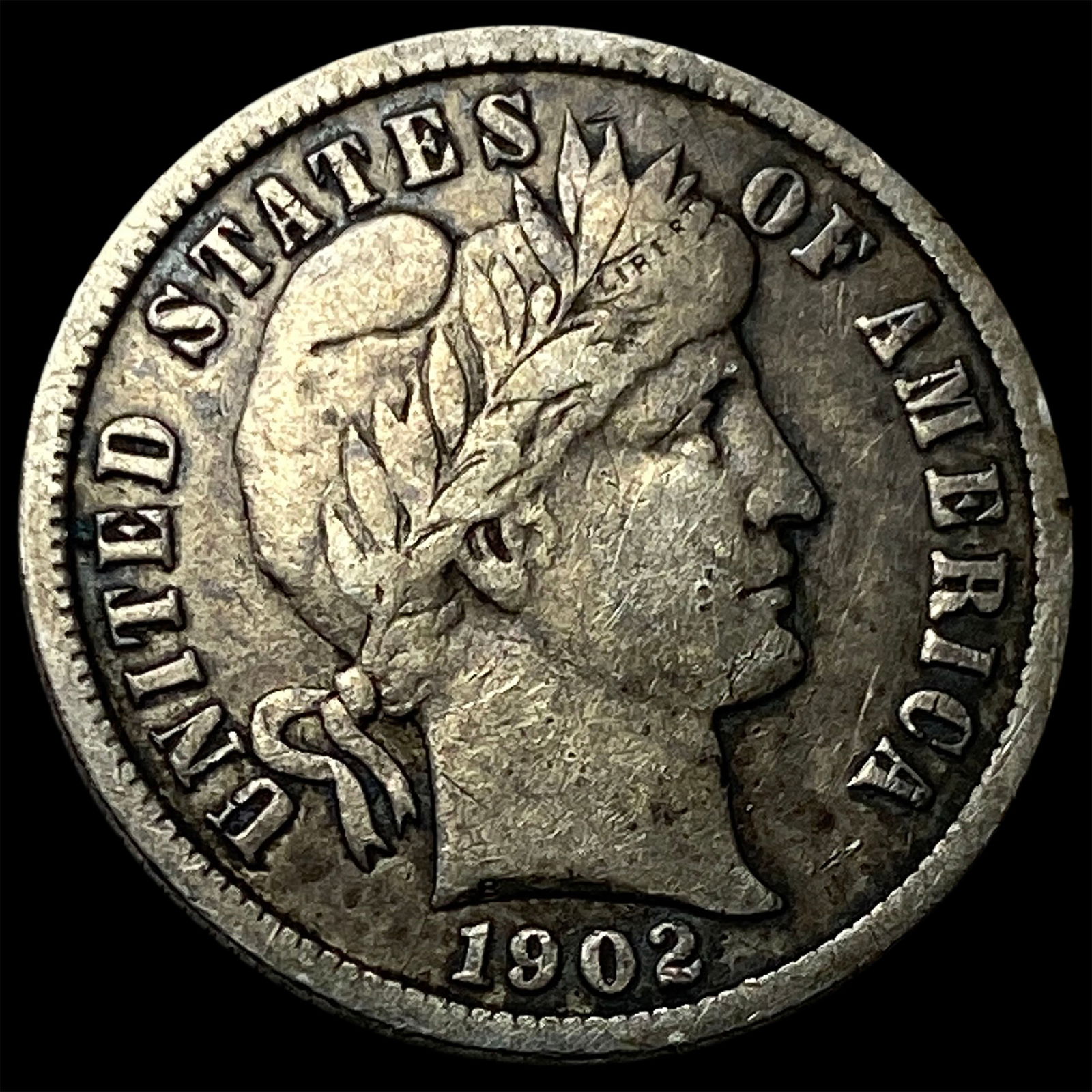1902 Silver Barber Dime HIGH GRADE (1 of 2)